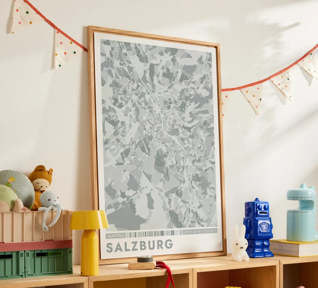 Poster della città di Salisburgo plexiglass da CityMapPoster