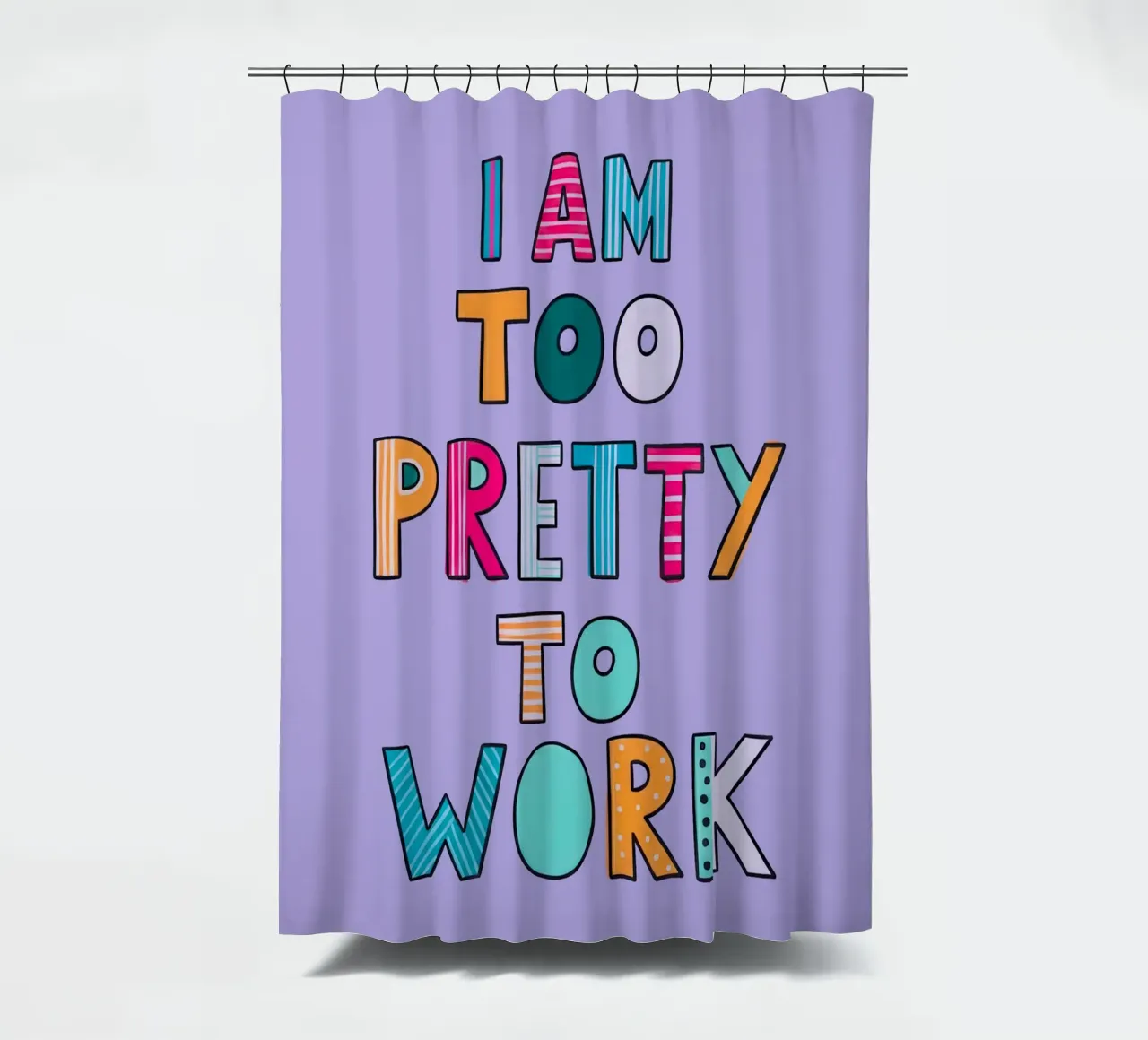 Too Pretty To Work tenda da doccia da Attaboy Dsgn