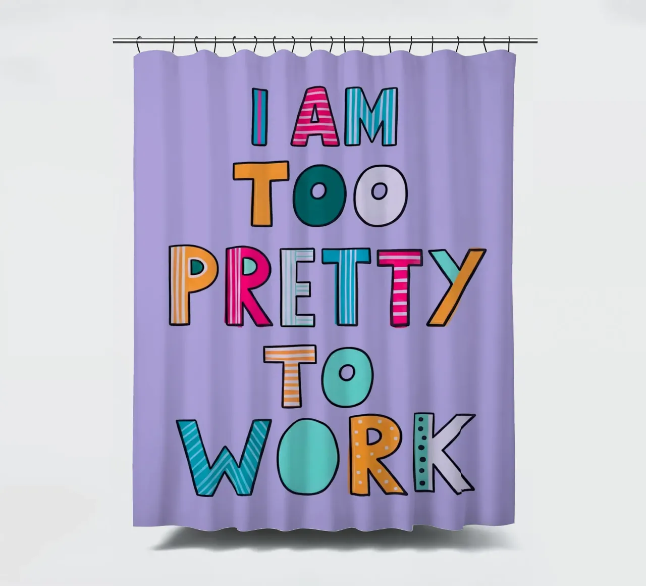 Too Pretty To Work tenda da doccia da Attaboy Dsgn