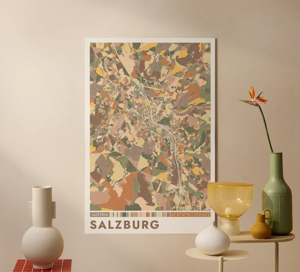 Città di Salisburgo plexiglass da CityMapPoster