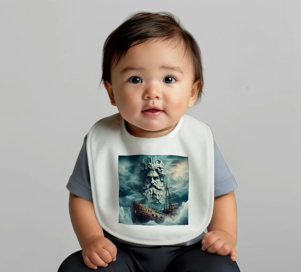 Poseidon Babylätzchen von CASTILO