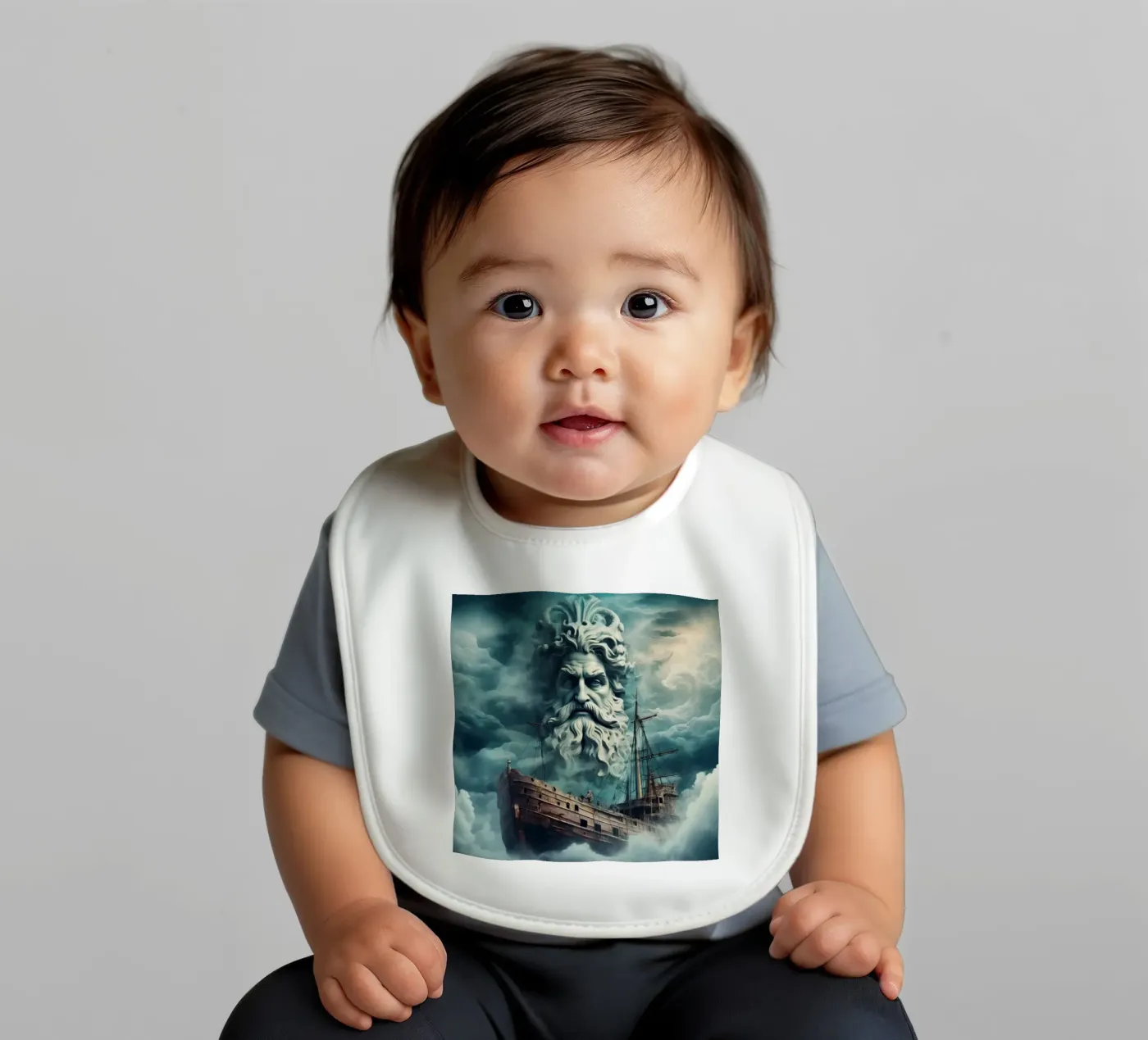 Poseidon Babylätzchen von CASTILO