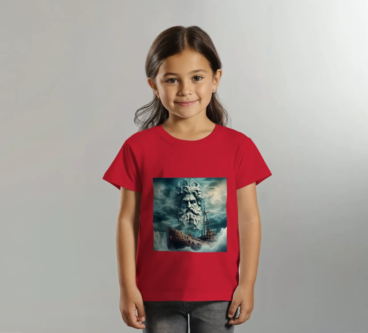 Poseidone t-shirt bambini da CASTILO