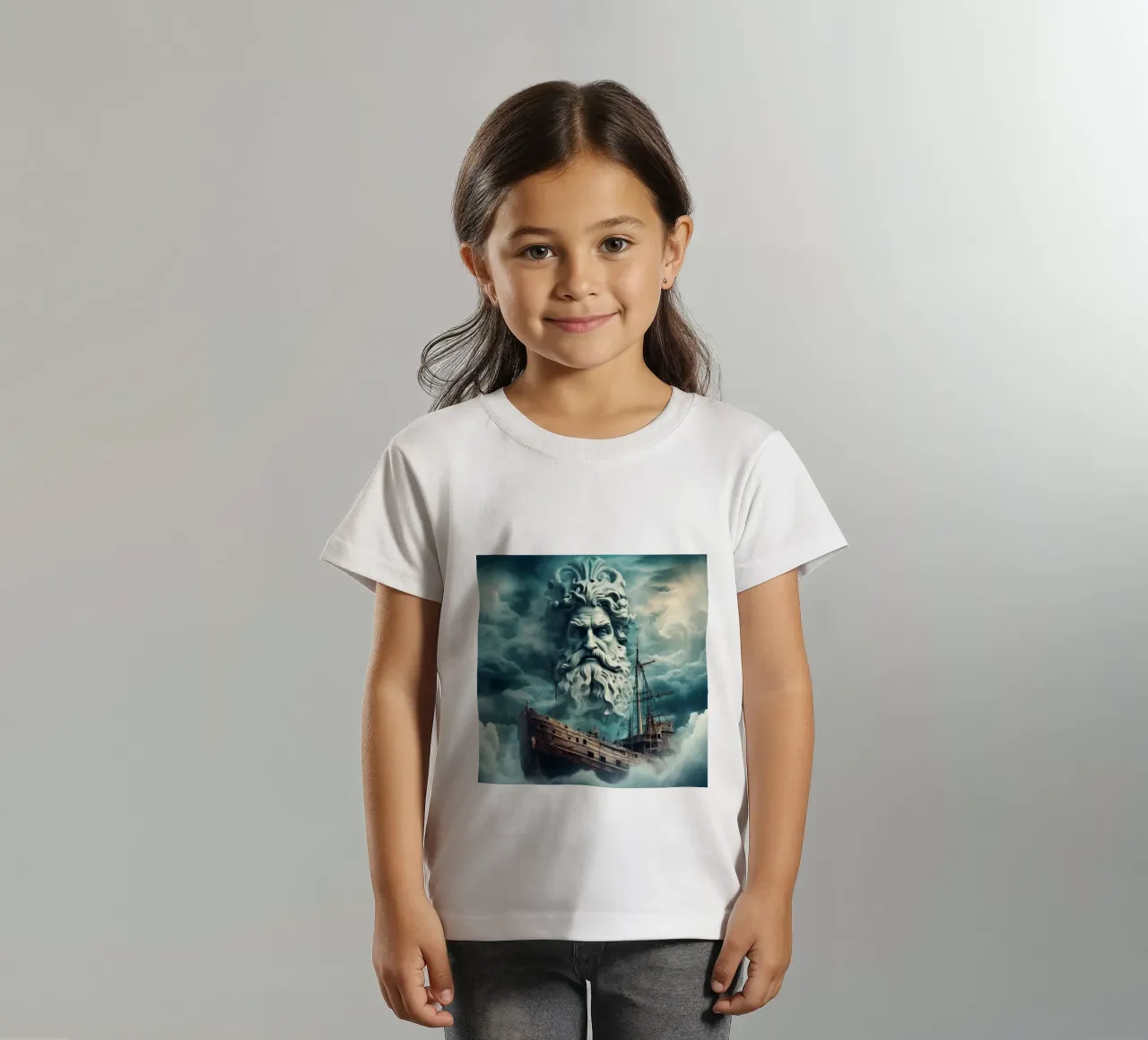 Poseidone t-shirt bambini da CASTILO