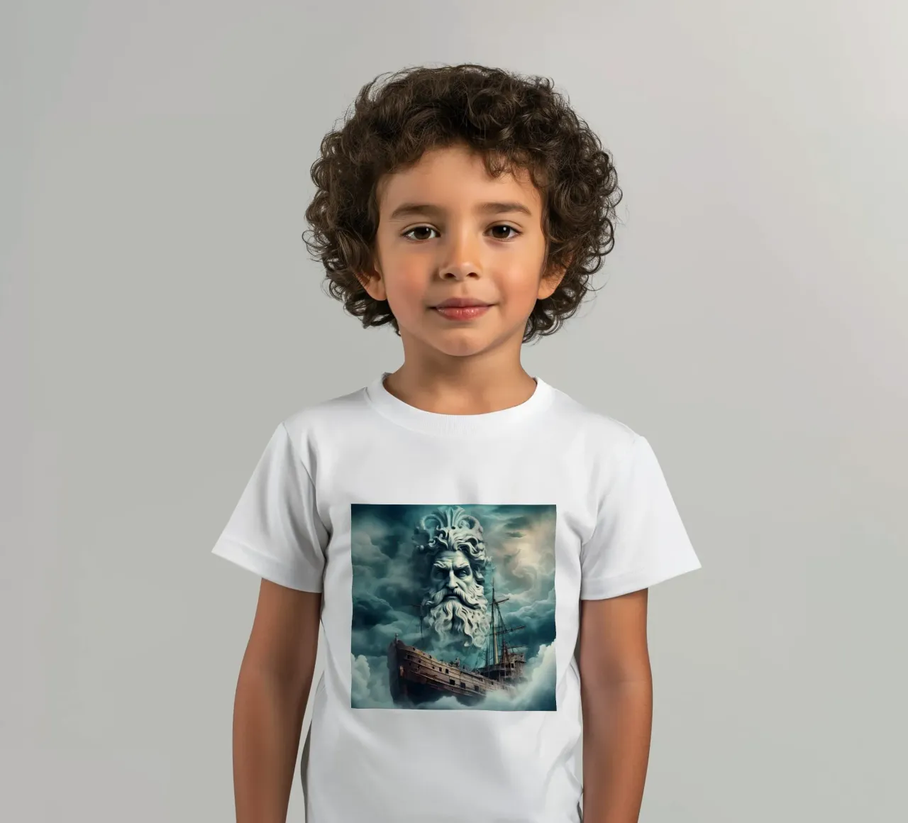 Poseidone t-shirt bambini da CASTILO
