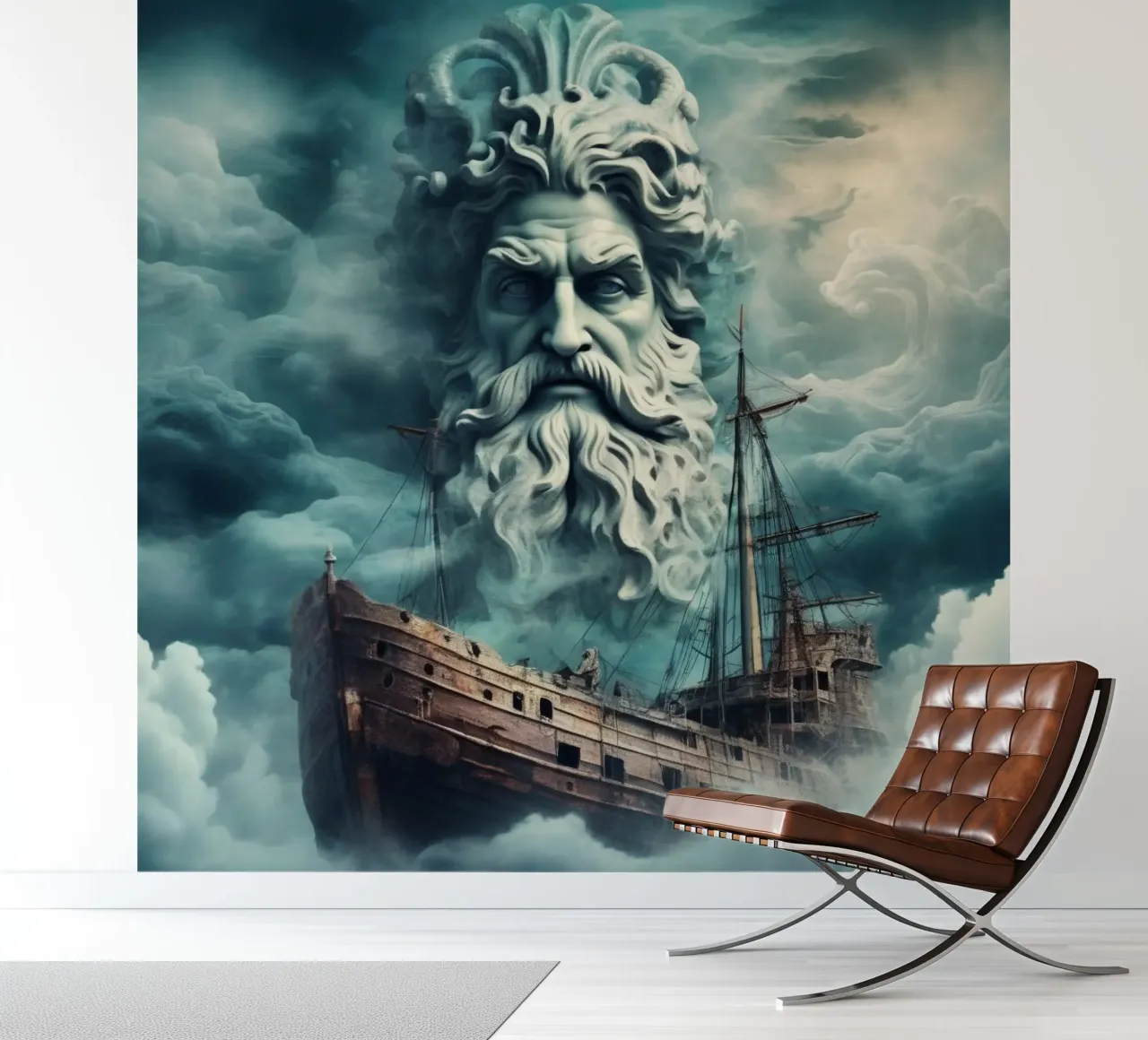 Poseidon fotobehang van CASTILO