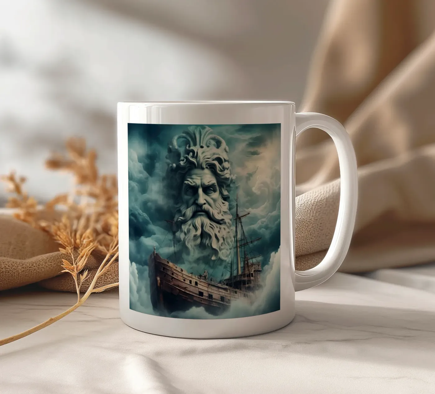 Poseidon ceramic mug by CASTILO