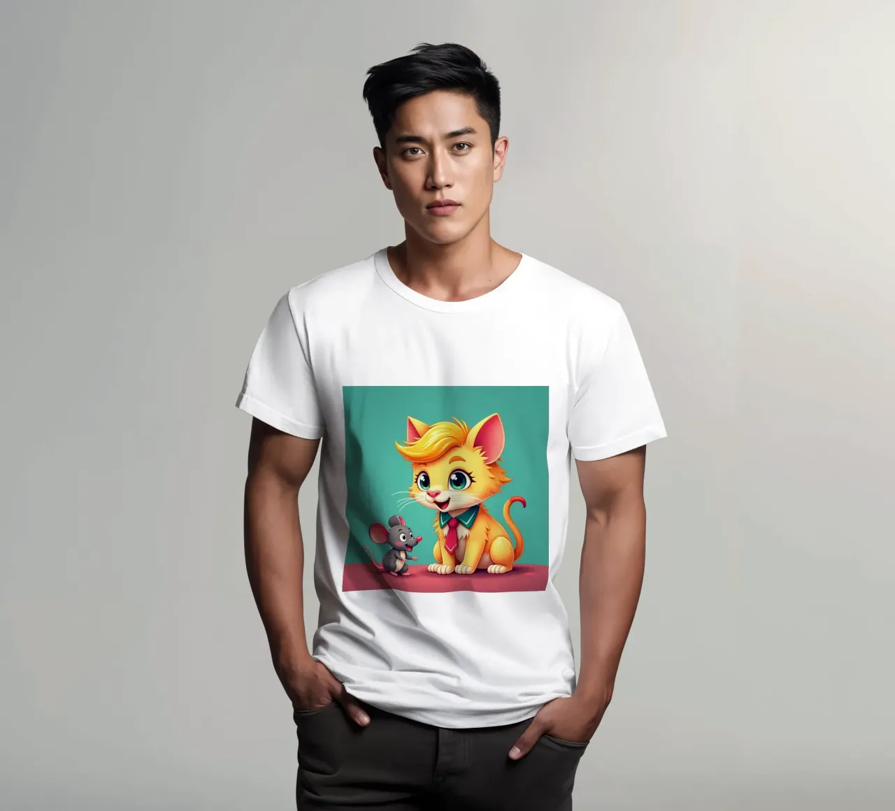 Amici - gatto e topo t-shirt da CASTILO
