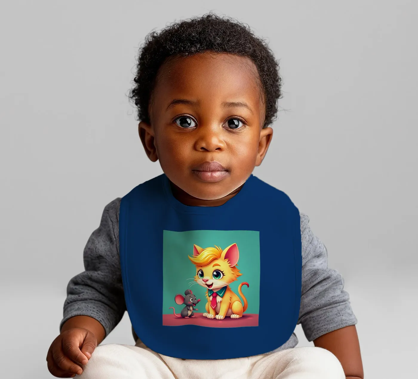 Amici - gatto e topo bavaglino da CASTILO