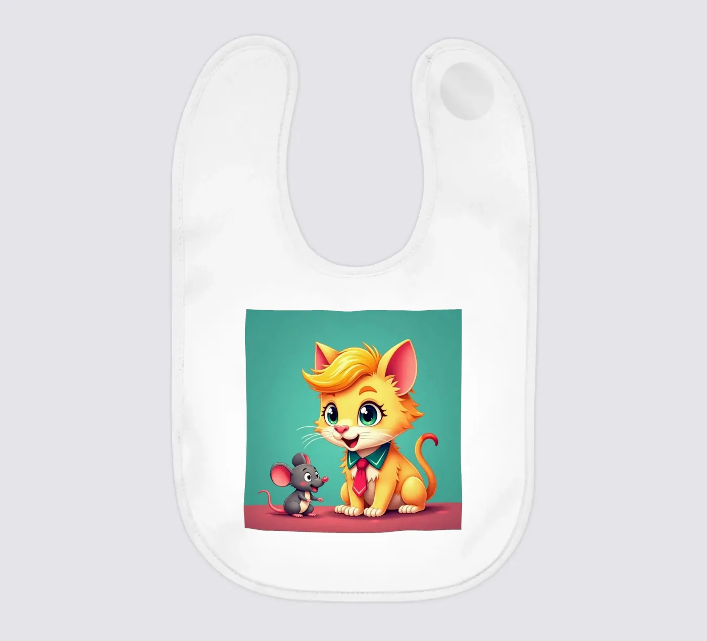 Amici - gatto e topo bavaglino da CASTILO