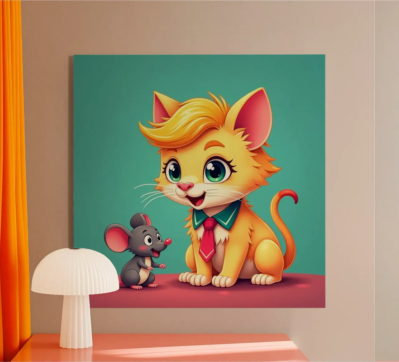 Amici - gatto e topo plexiglass da CASTILO