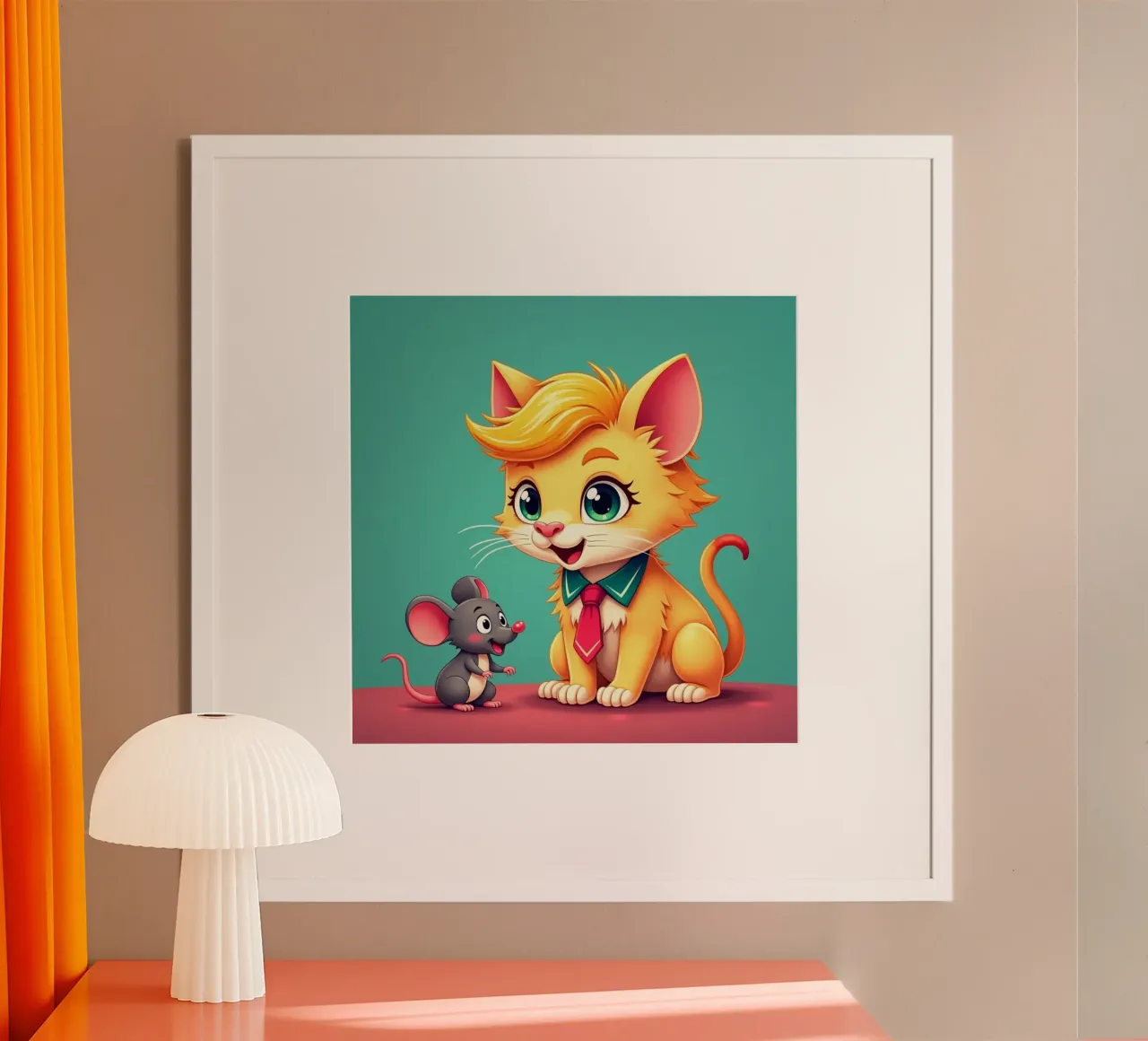 Amici - gatto e topo poster da CASTILO