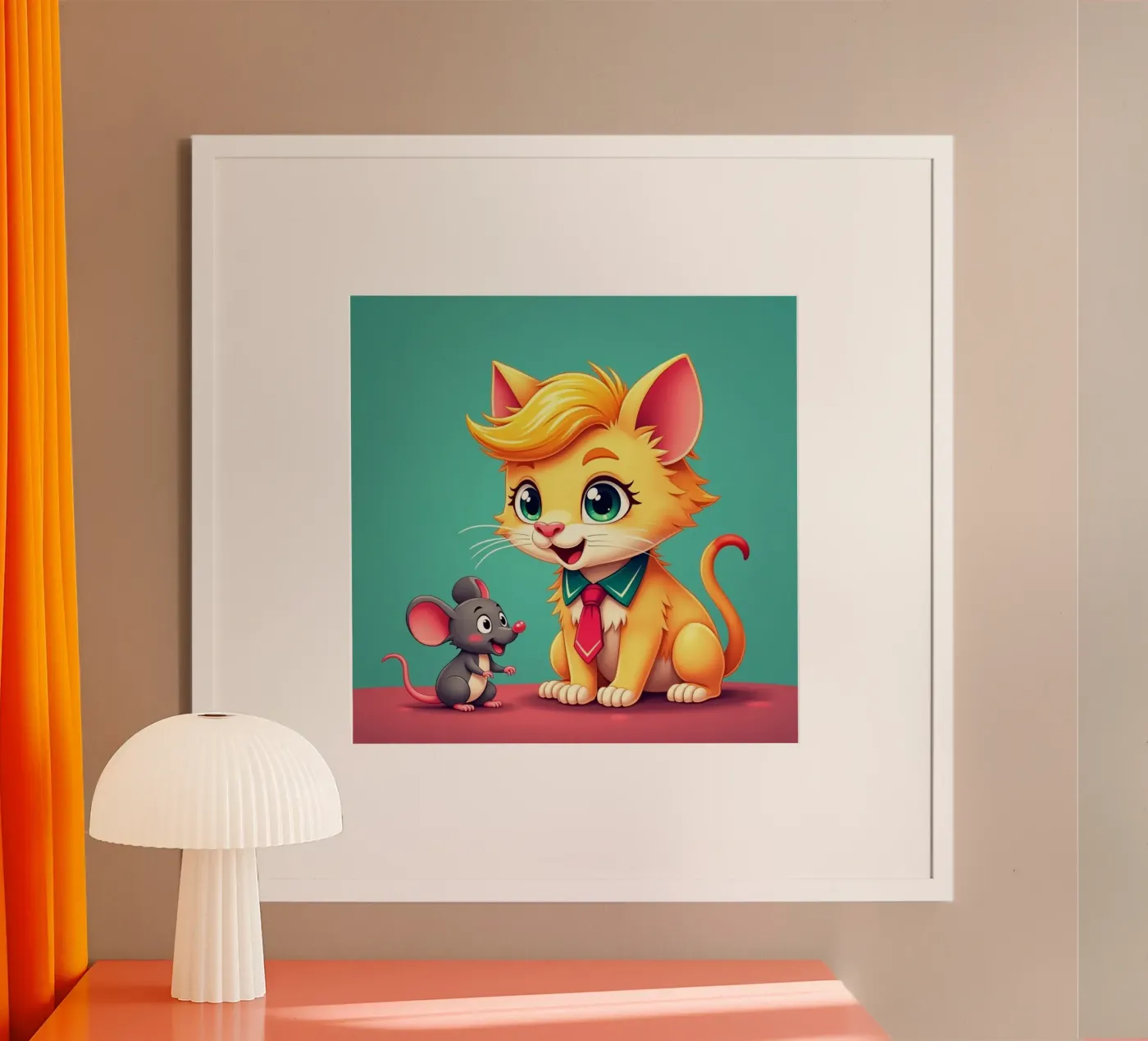 Amici - gatto e topo poster da CASTILO