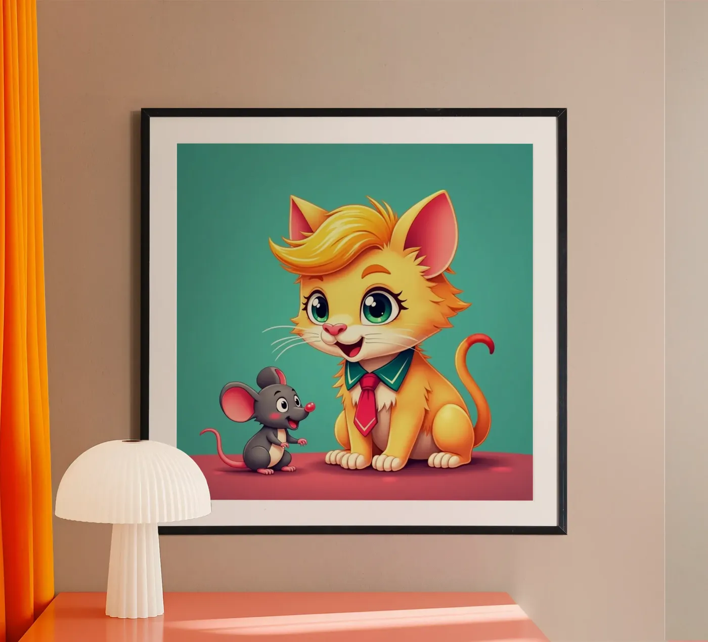 Amici - gatto e topo poster da CASTILO