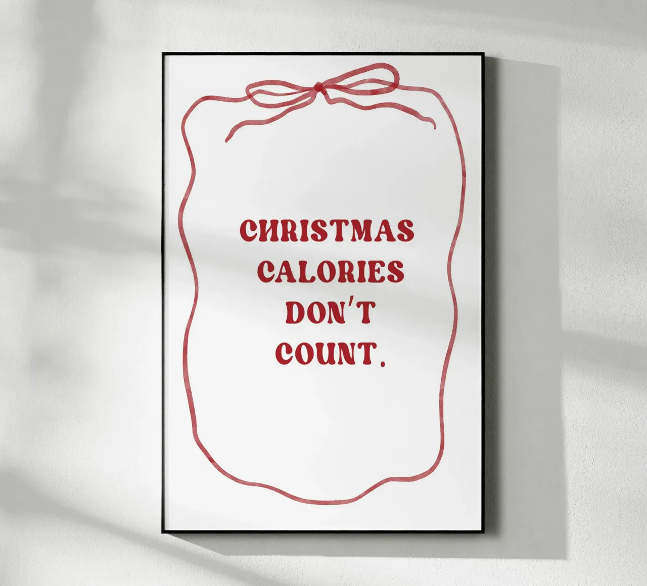 Christmas Calories Don`t Count plexiglass da treechild