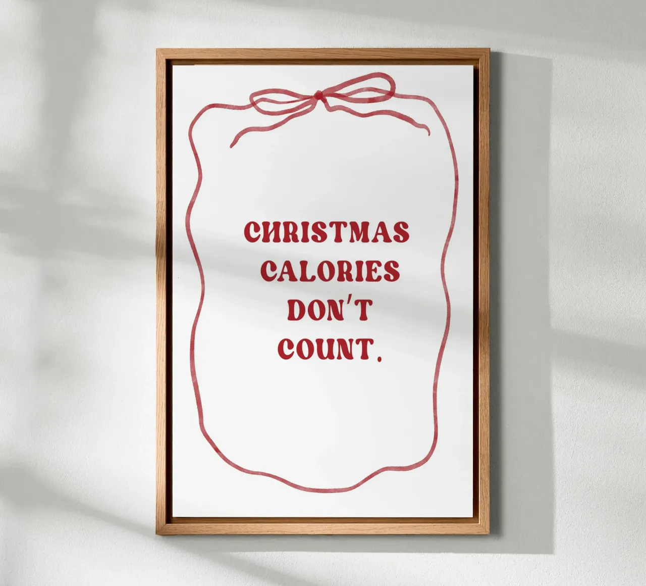 Christmas Calories Don`t Count alluminio dibond da treechild