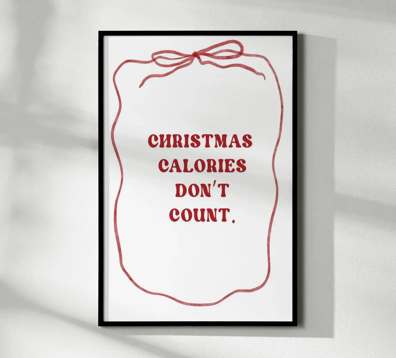 Christmas Calories Don`t Count carta hahnemühle da treechild