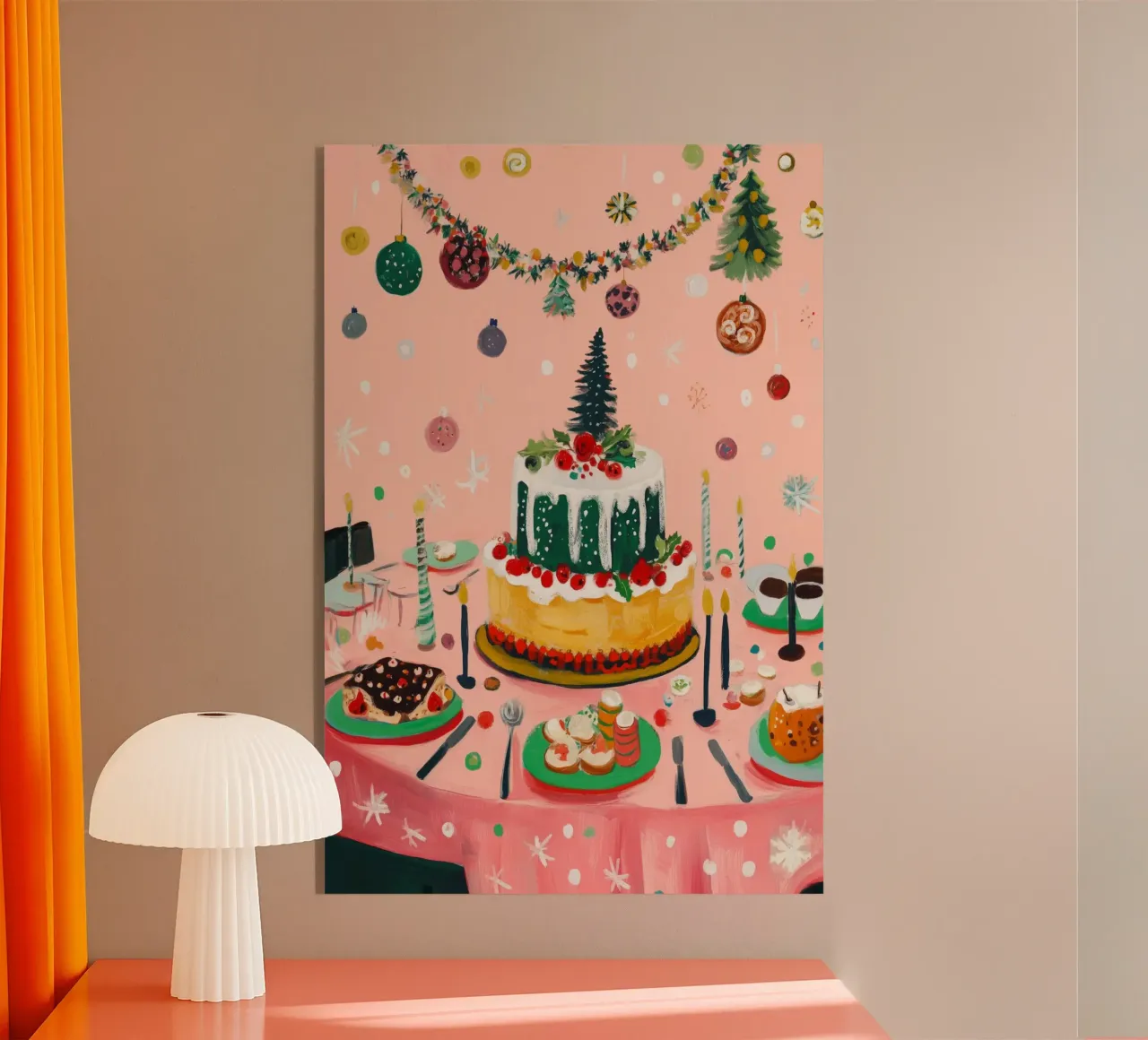 Christmas Dinner plexiglass da treechild