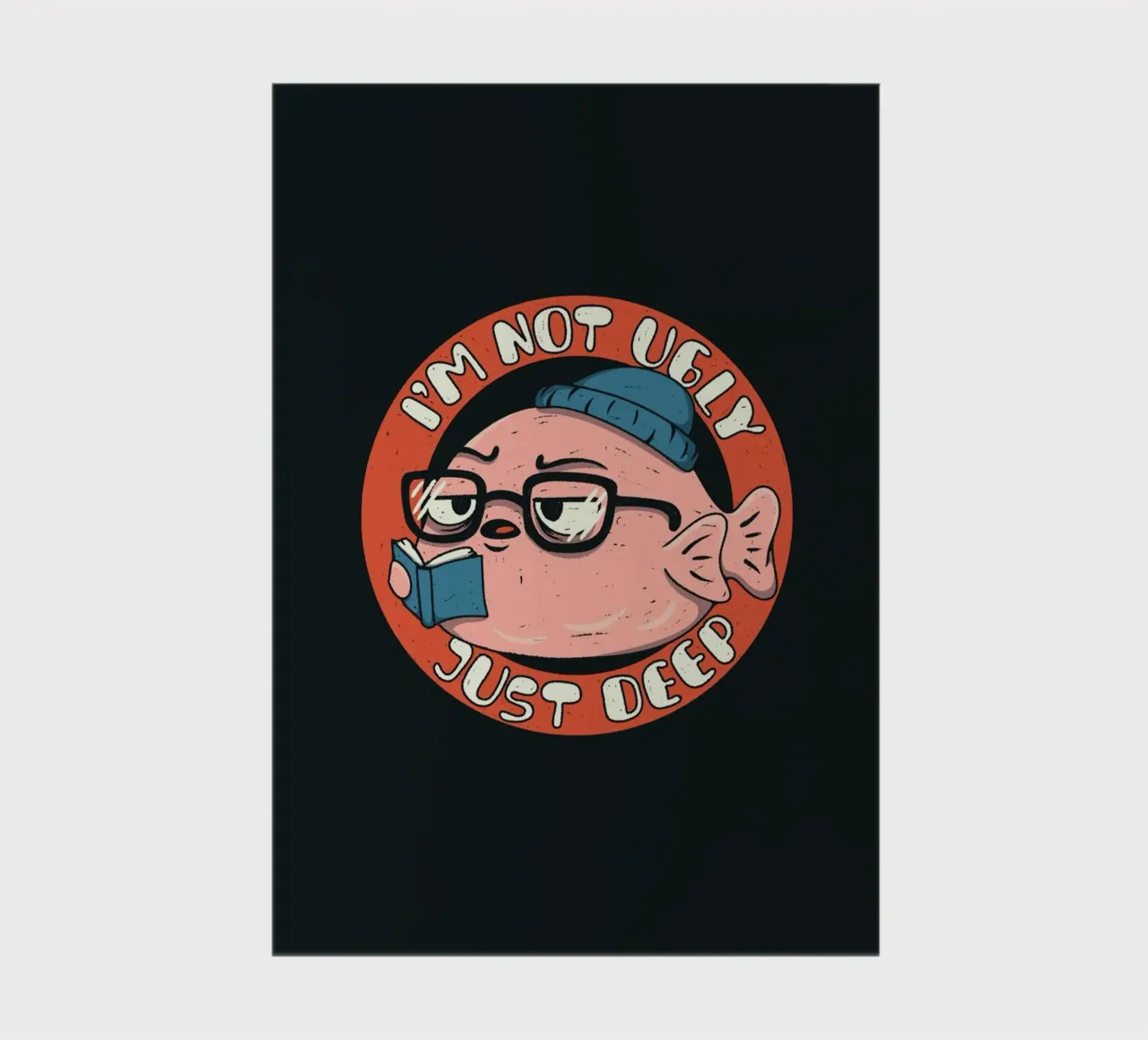 I'm not Ugly just Deep notebook by Loobs