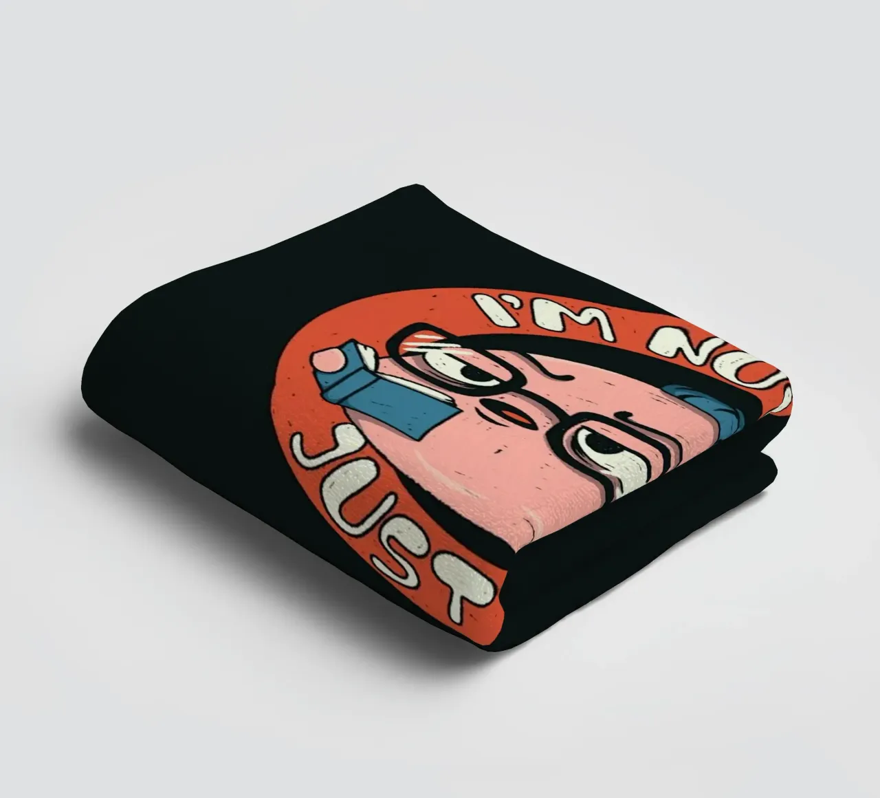 I'm not Ugly just Deep towel by Loobs