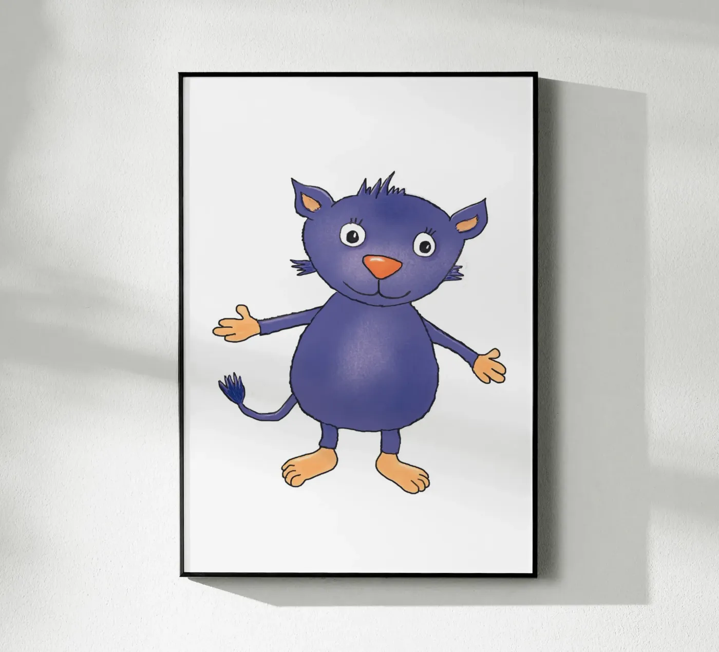 Monsterchen in lila plexiglass da Farbwelten
