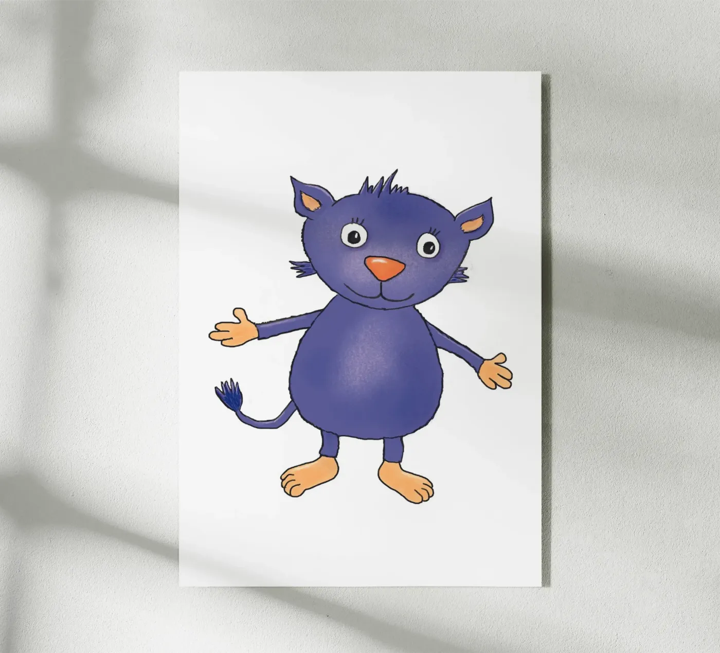 Monsterchen in lila plexiglass da Farbwelten