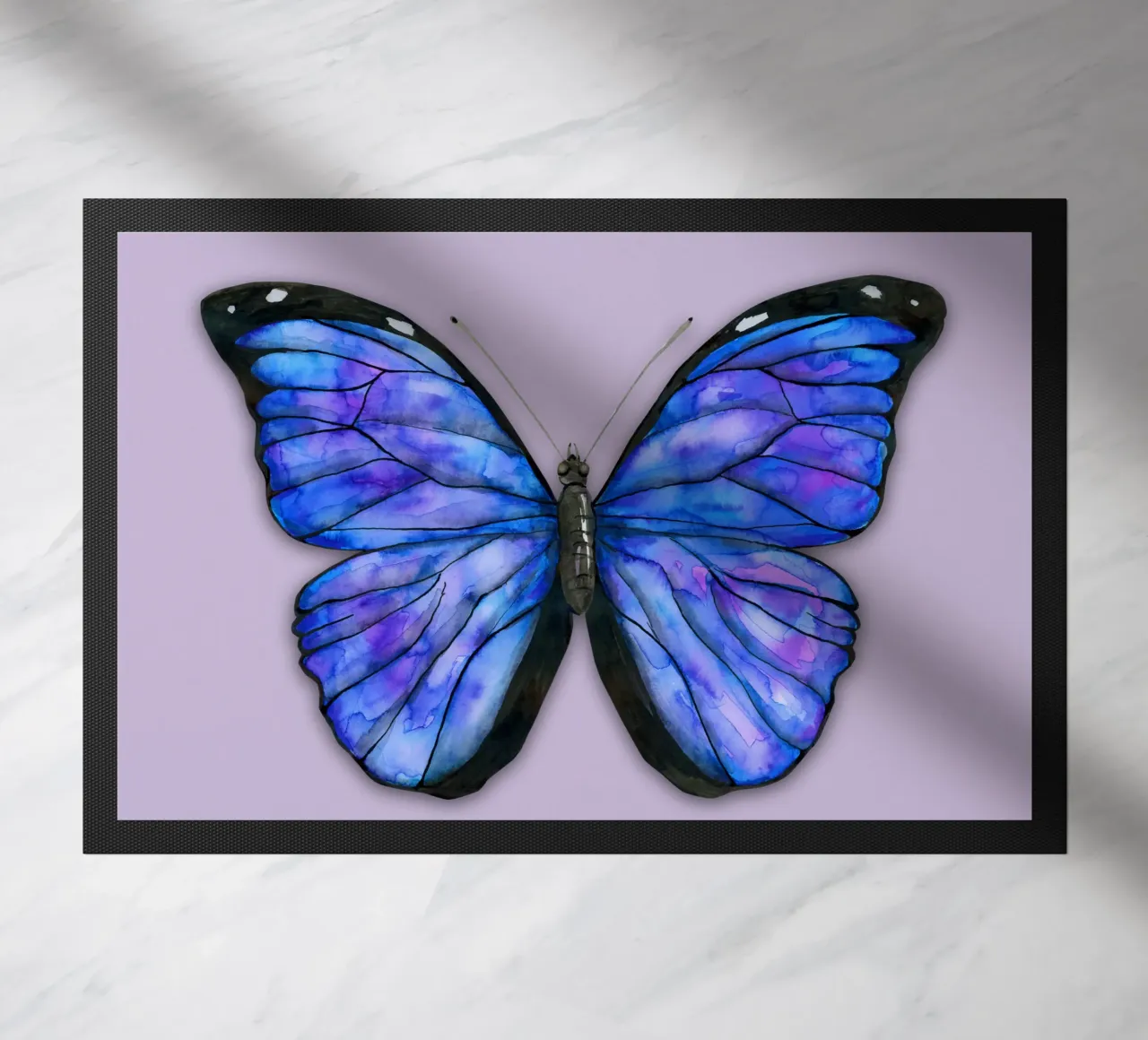 Farfalla Morpho menelaus acquerello zerbino da BwiseLizzy