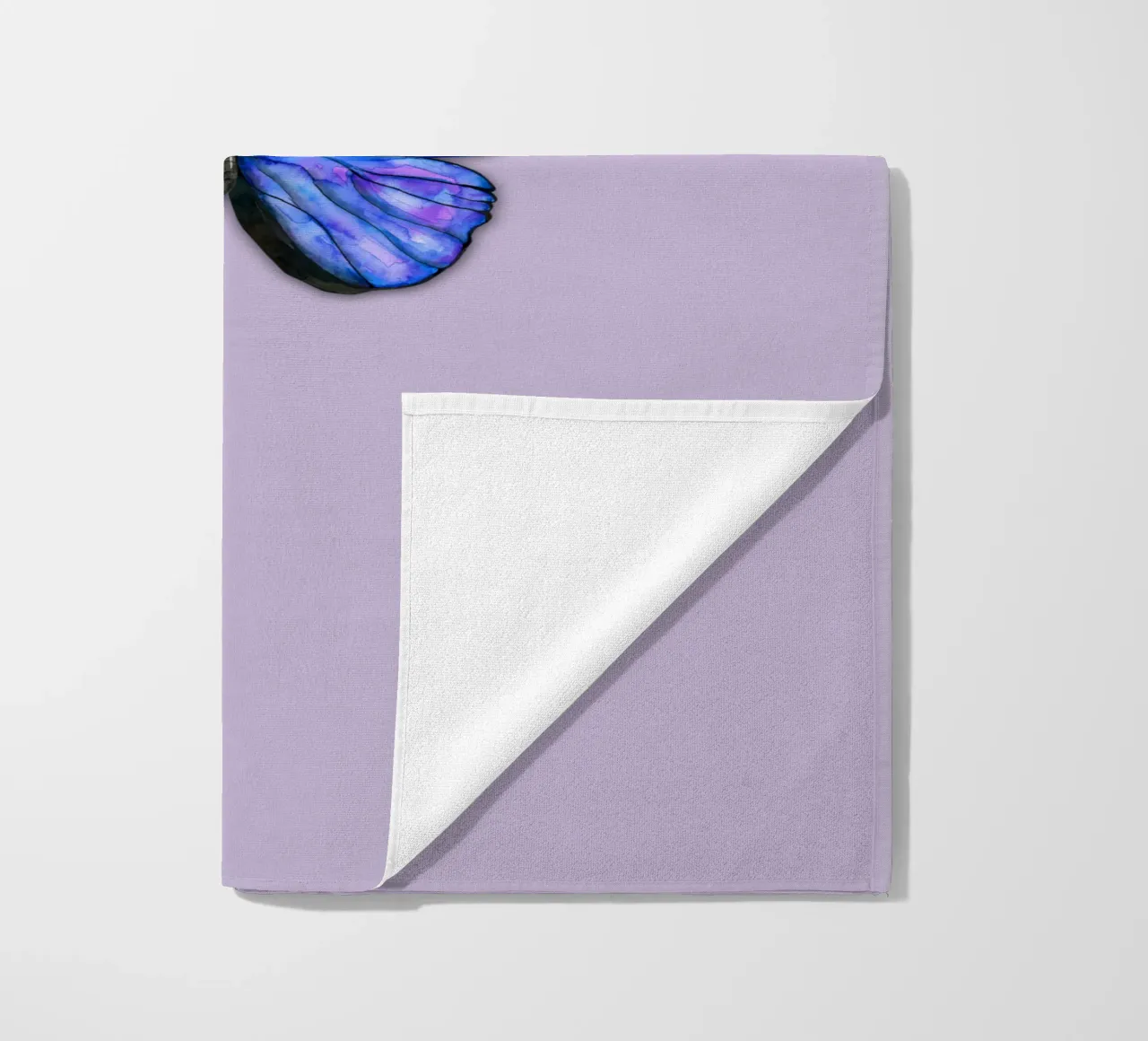 Farfalla Morpho menelaus acquerello telo mare da BwiseLizzy