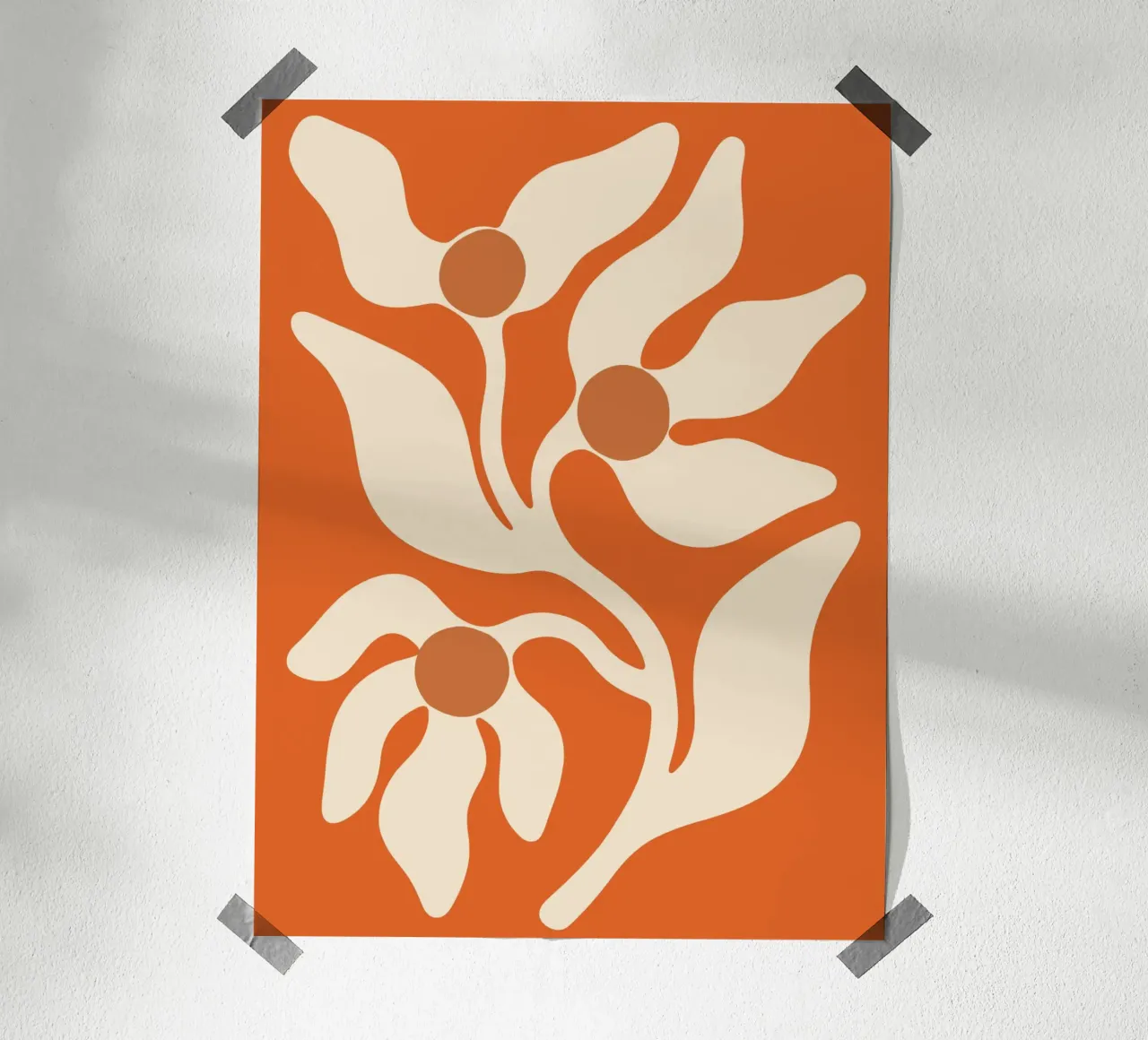 Boho Floral Abstract poster da Attaboy Dsgn