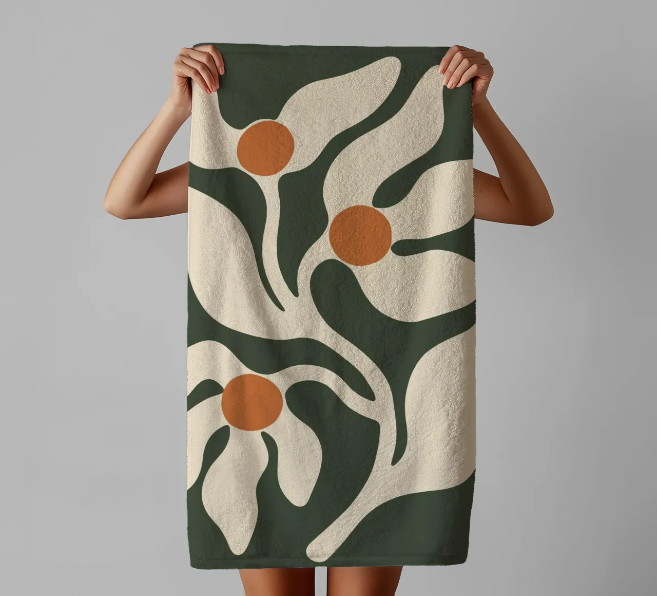 Retro Boho Floral asciugamano da bagno da Attaboy Dsgn