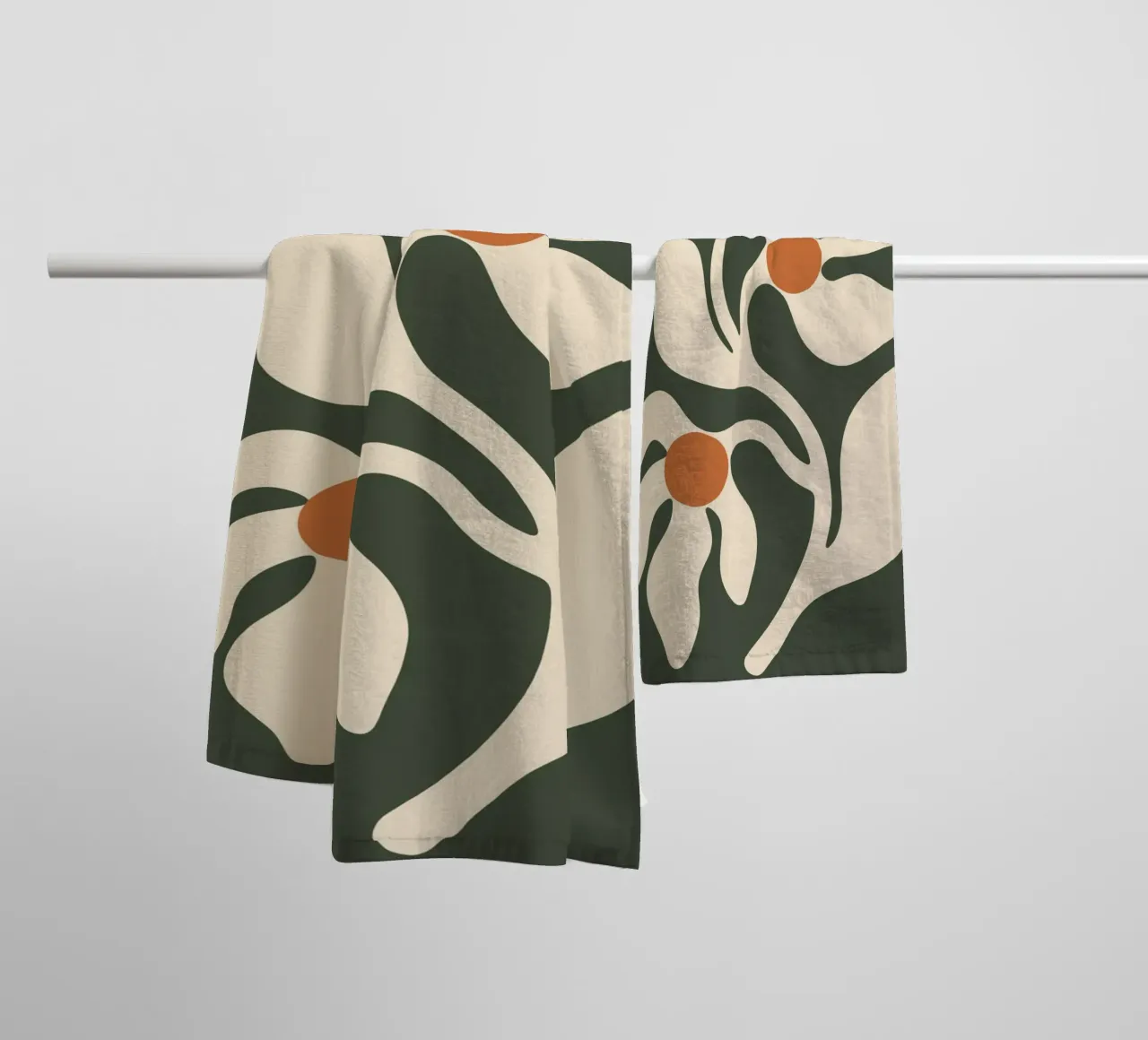 Retro Boho Floral asciugamano da bagno da Attaboy Dsgn