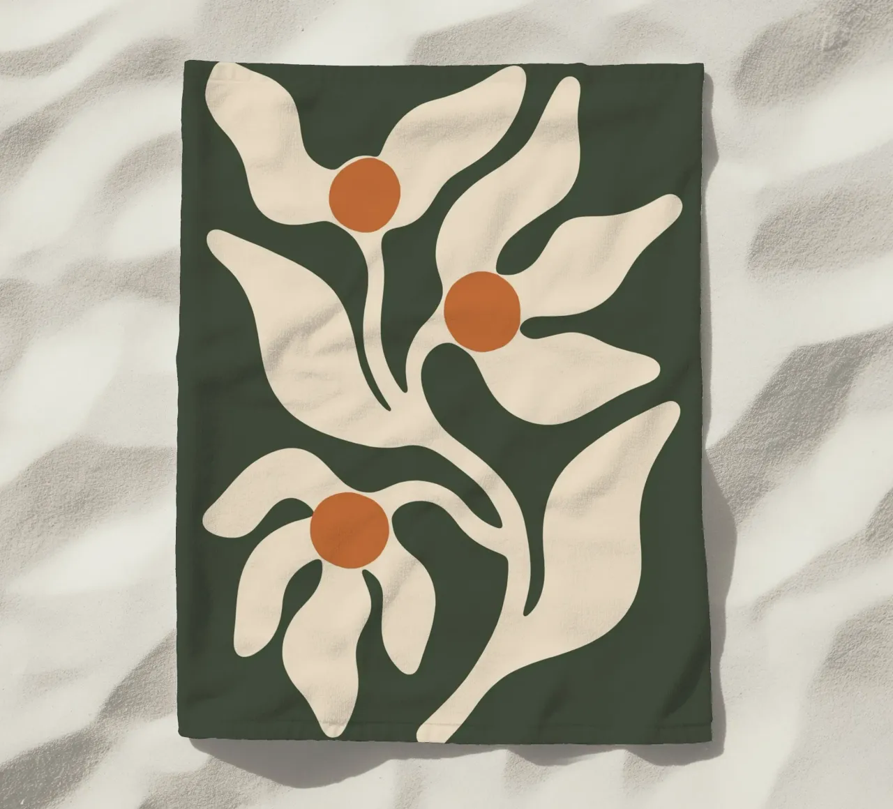 Retro Boho Floral telo mare da Attaboy Dsgn