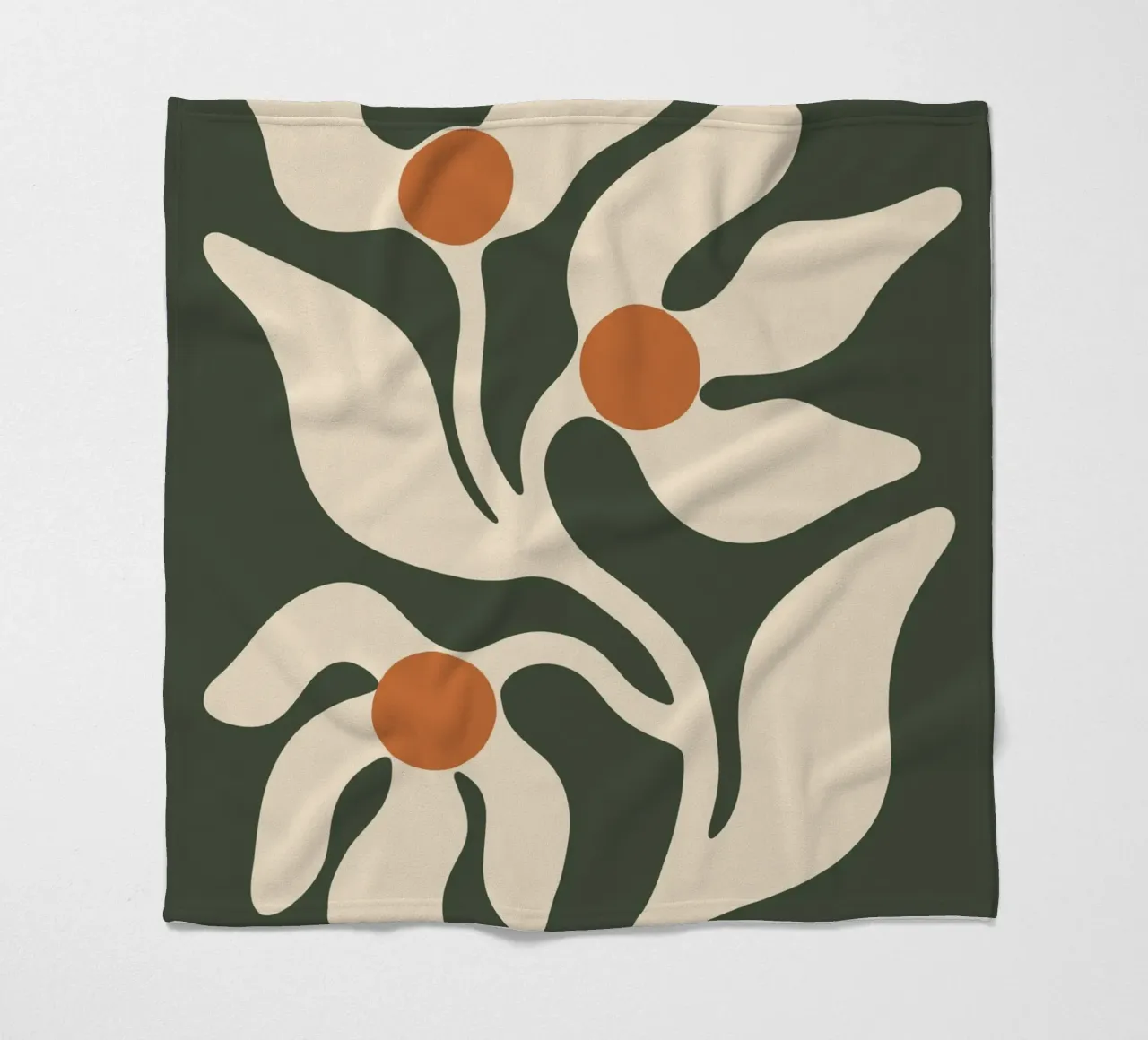 Retro Boho Floral coperta in pile da Attaboy Dsgn