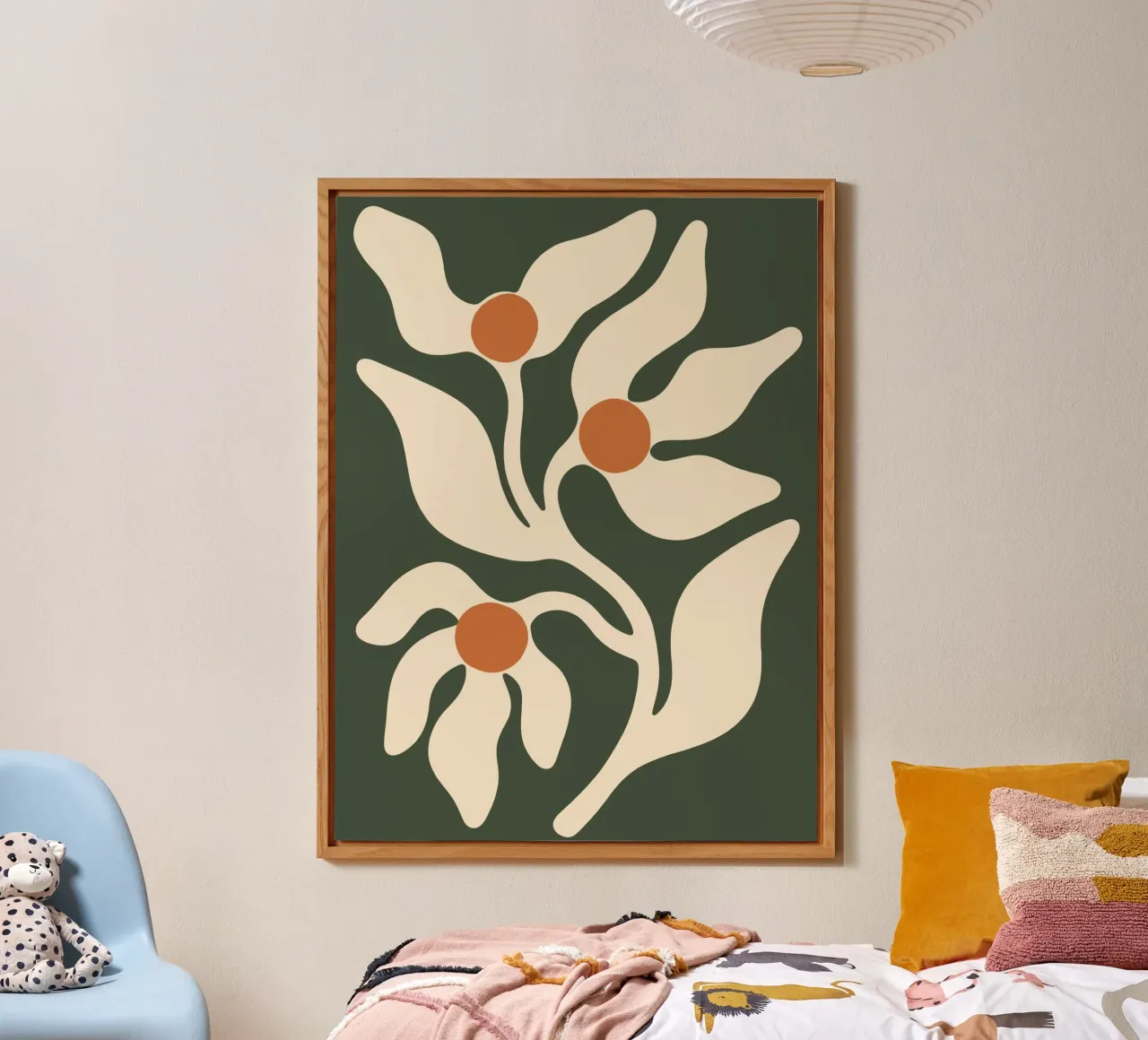 Retro Boho Floral alluminio dibond da Attaboy Dsgn