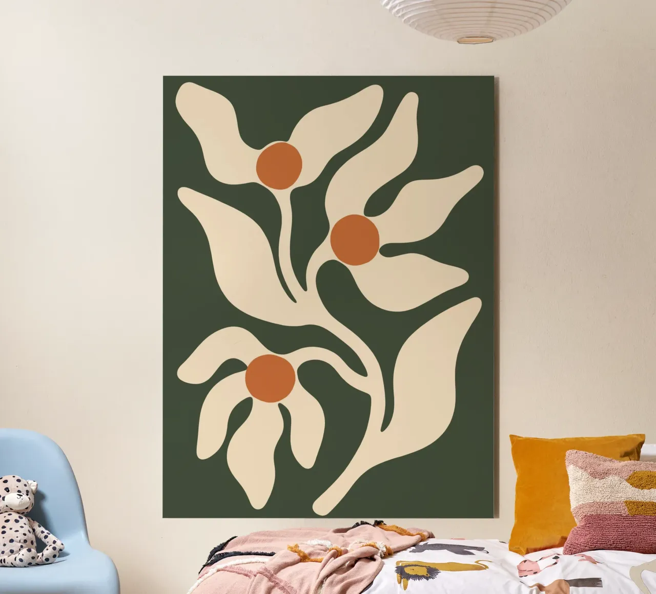 Retro Boho Floral alluminio dibond da Attaboy Dsgn