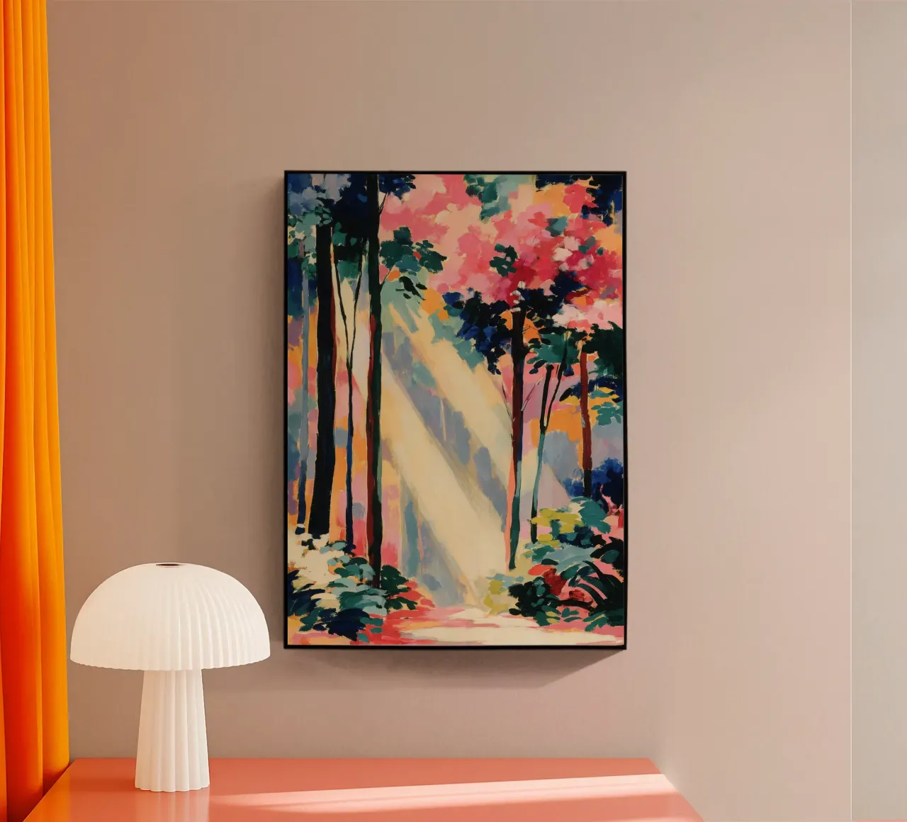 Foresta in colori pastello plexiglass da ArtByNiki