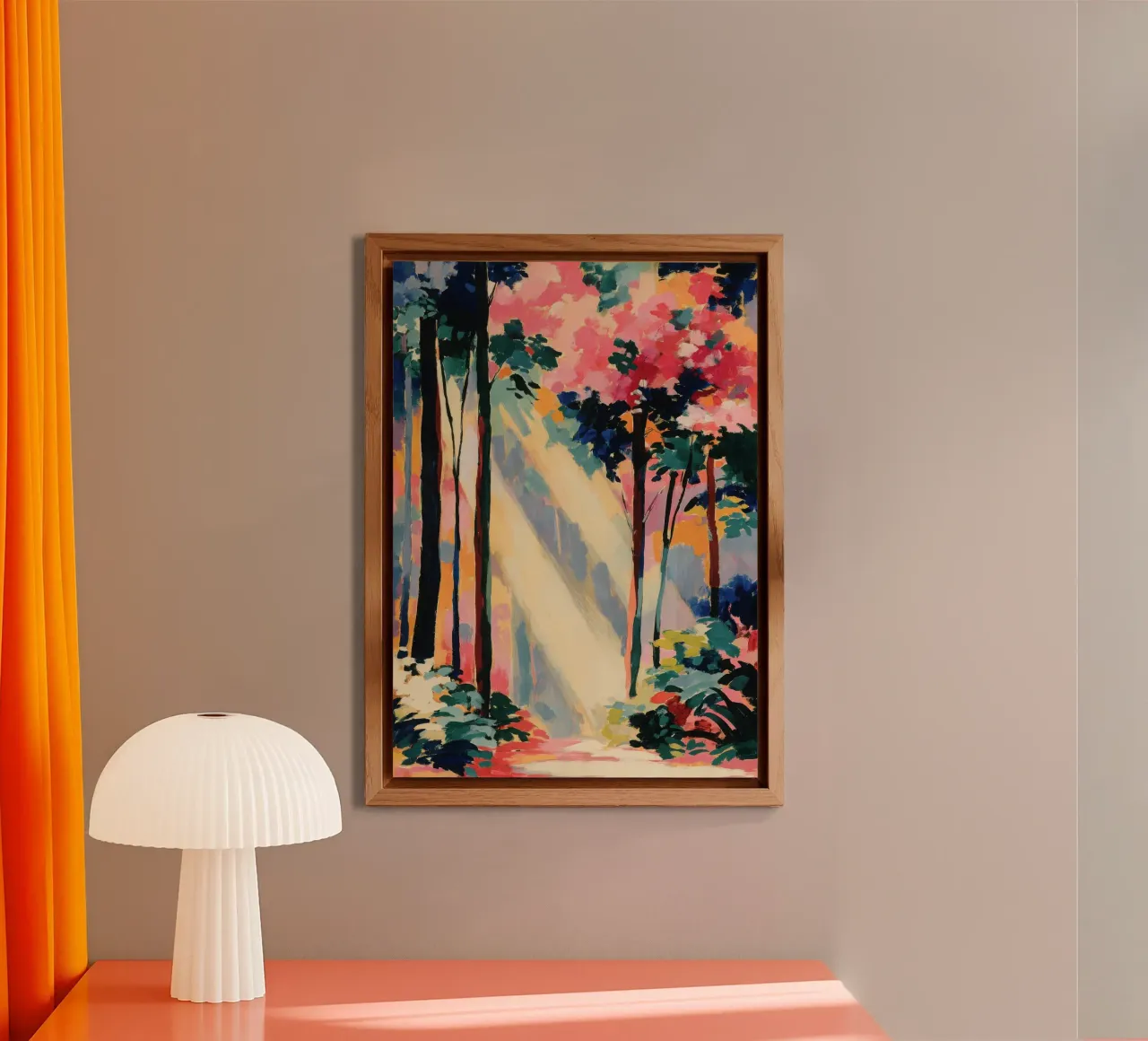 Foresta in colori pastello alluminio dibond da ArtByNiki
