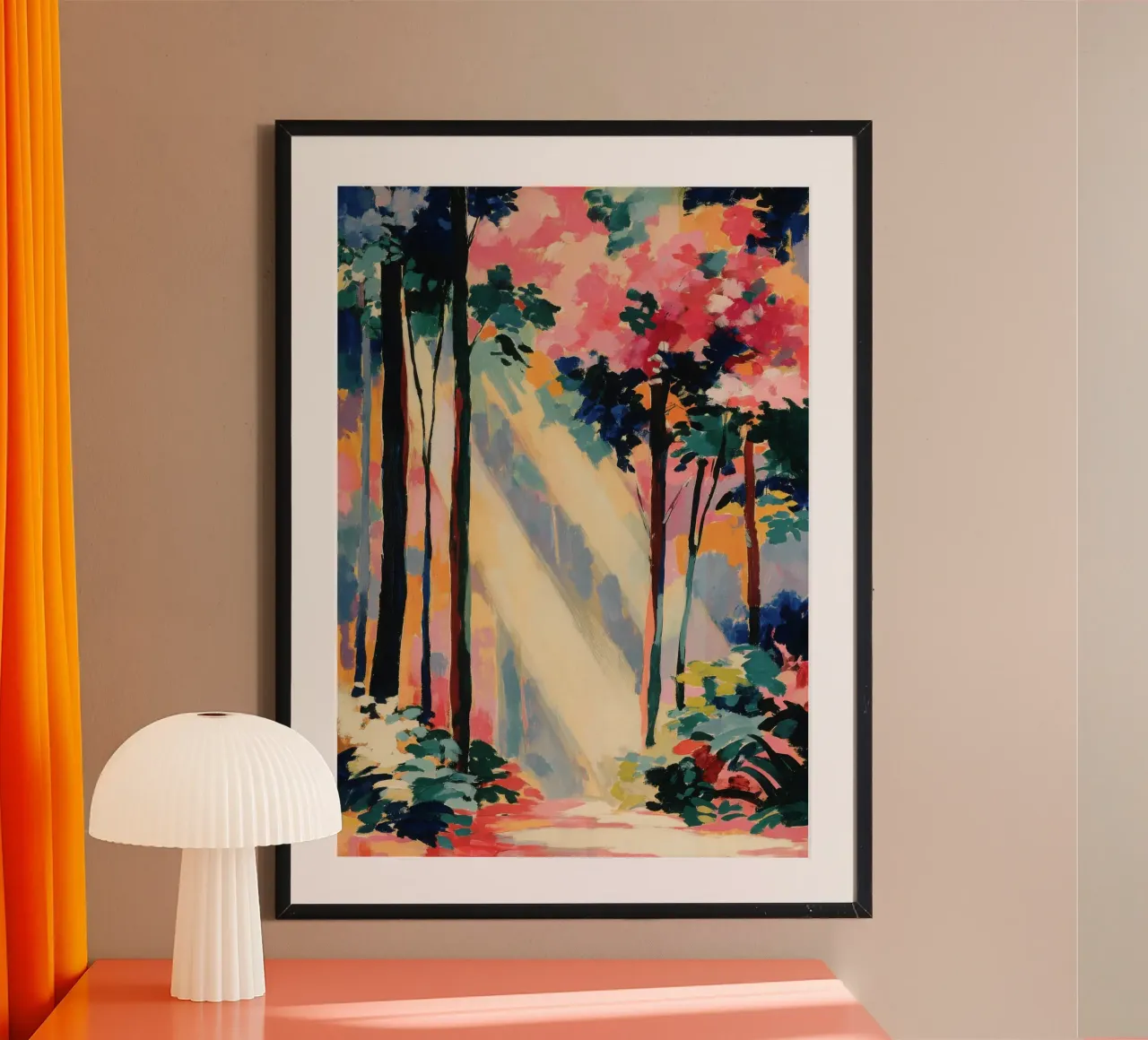 Foresta in colori pastello carta hahnemühle da ArtByNiki