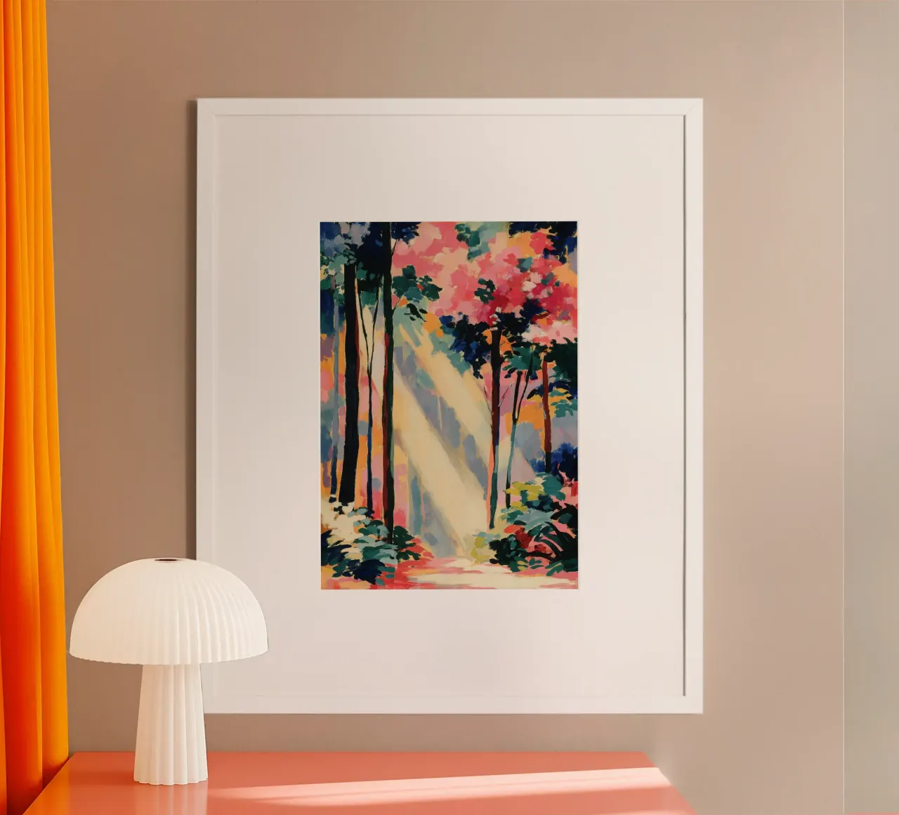 Foresta in colori pastello carta hahnemühle da ArtByNiki