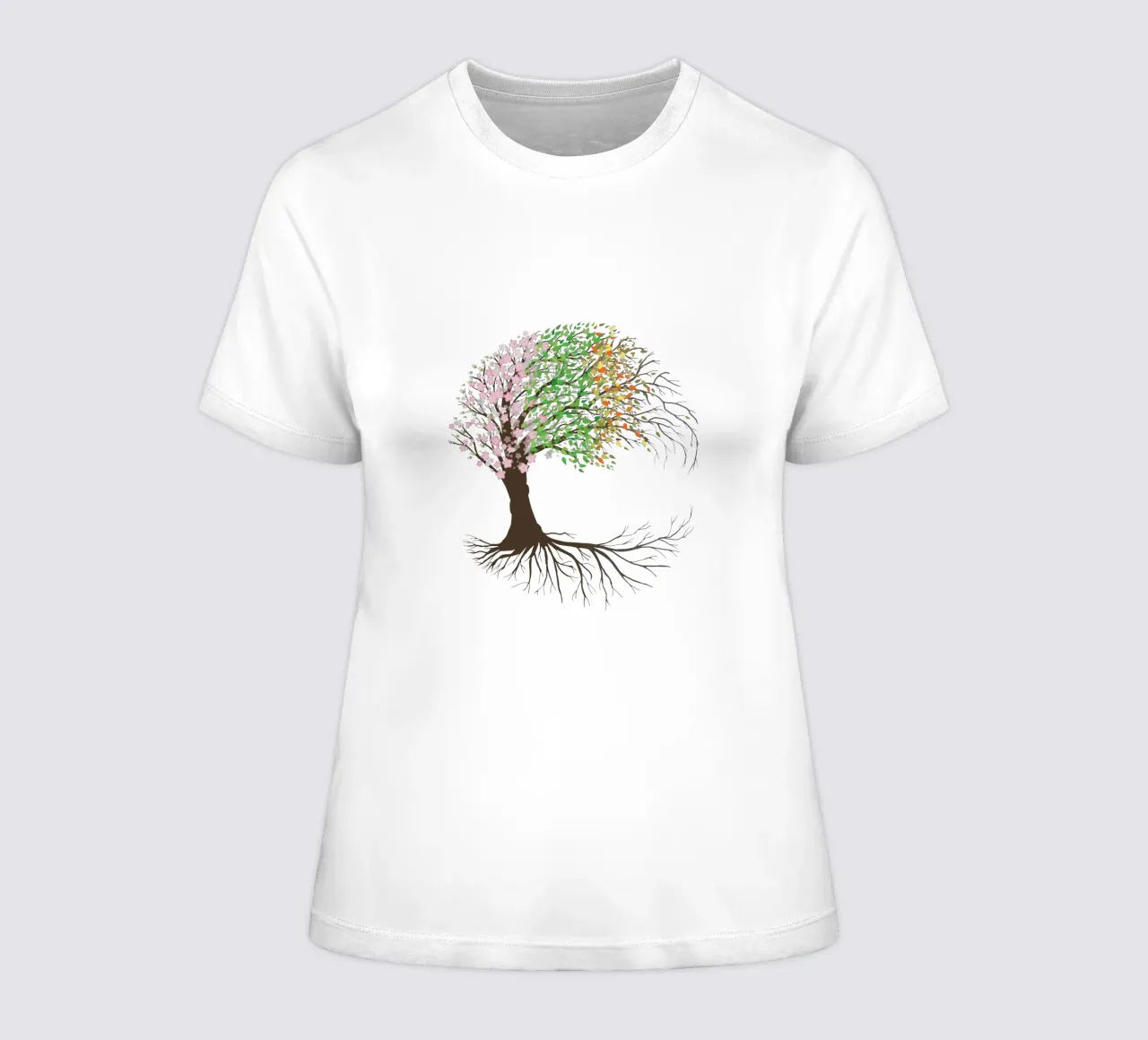 Vier Jahreszeiten Yggdrasil oder Baum des Lebens Frauen T-Shirt von BwiseLizzy