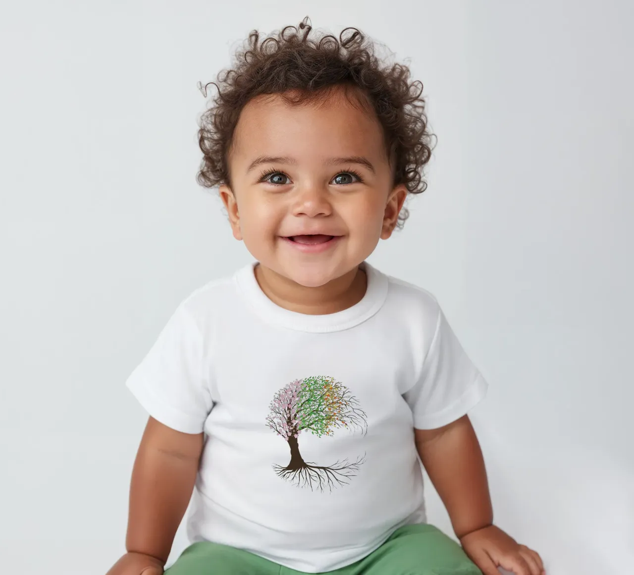 Four seasons yggdrasil or tree of life baby t-shirt by BwiseLizzy