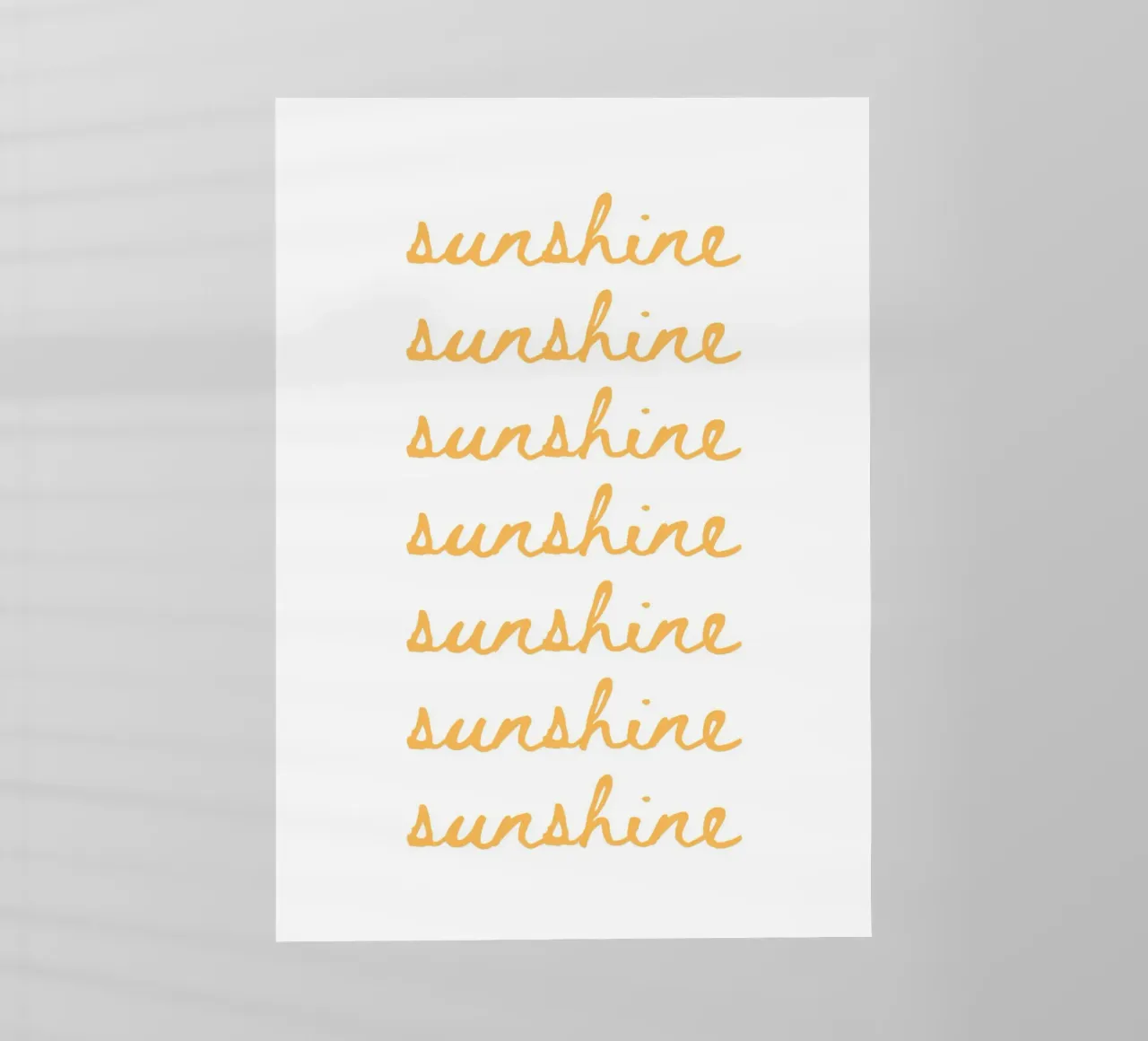 Sunshine pellicola backlit da PinkCandyWalls