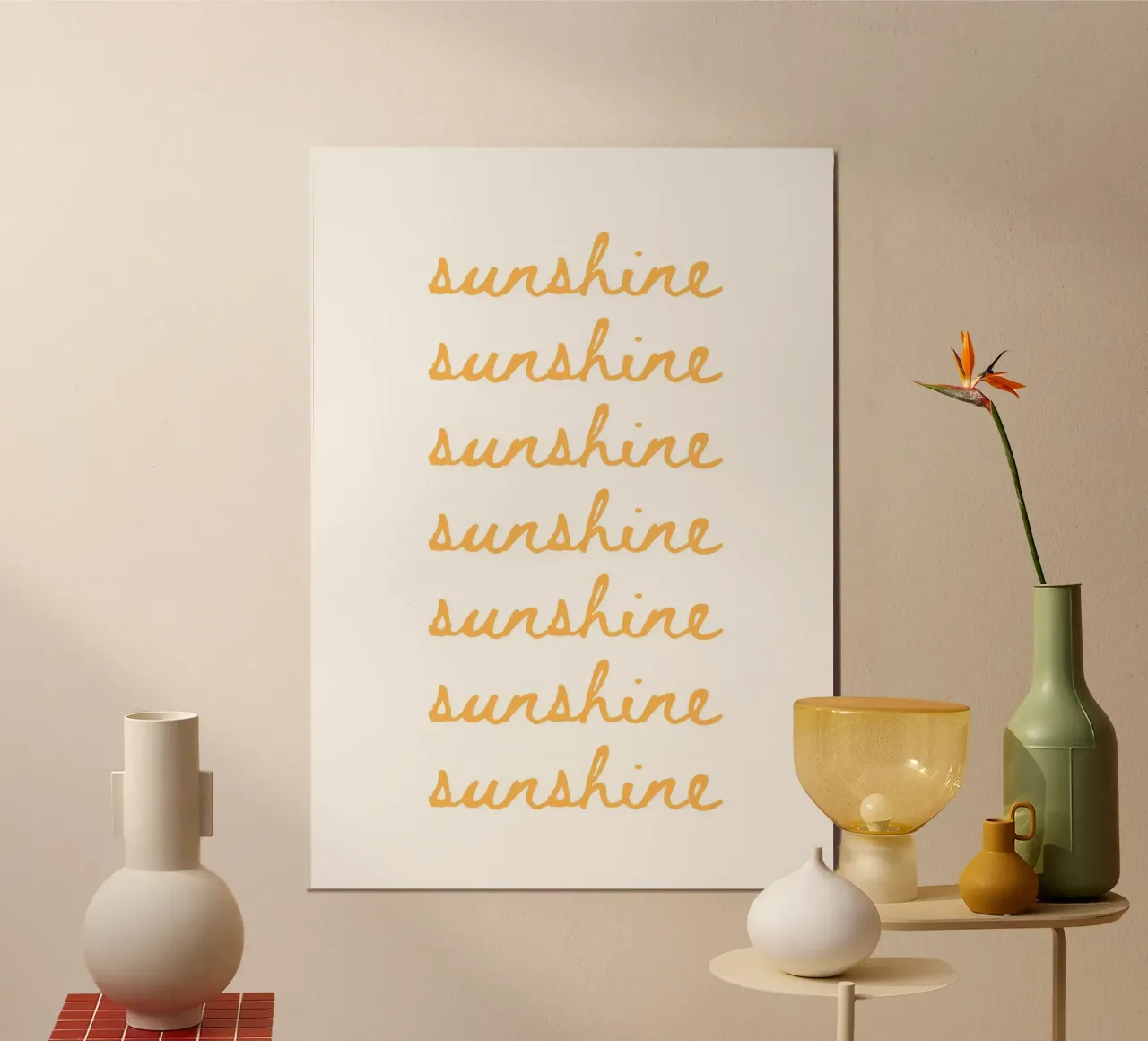 Sunshine poster da PinkCandyWalls