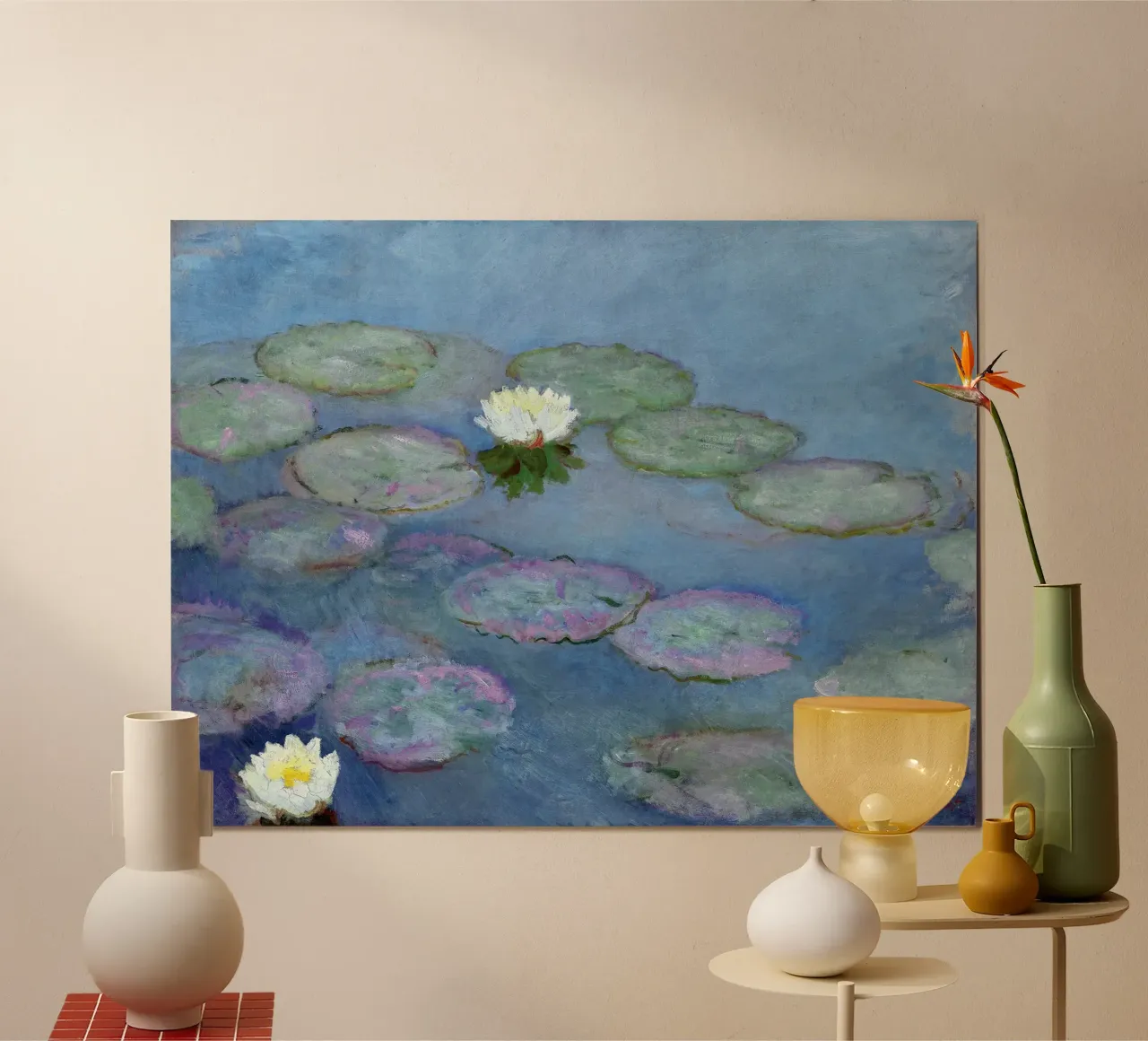 Nymphéas 1897-1899 - Claude Monet carta hahnemühle da apoloprints