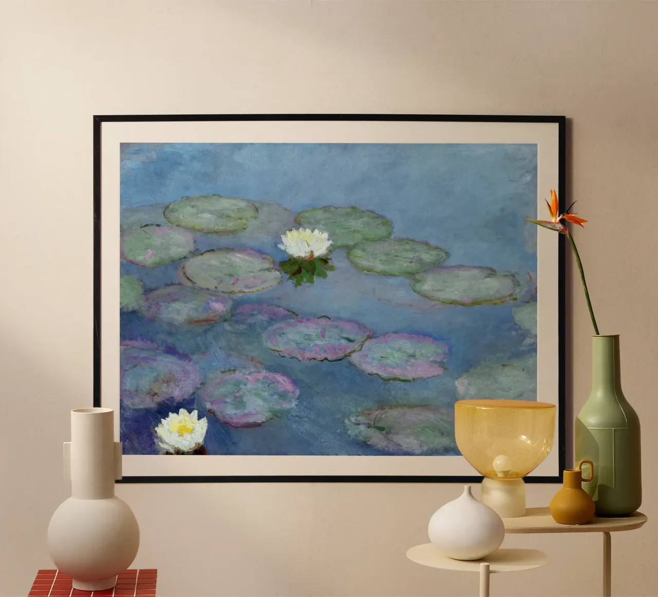 Nymphéas 1897-1899 - Claude Monet carta hahnemühle da apoloprints