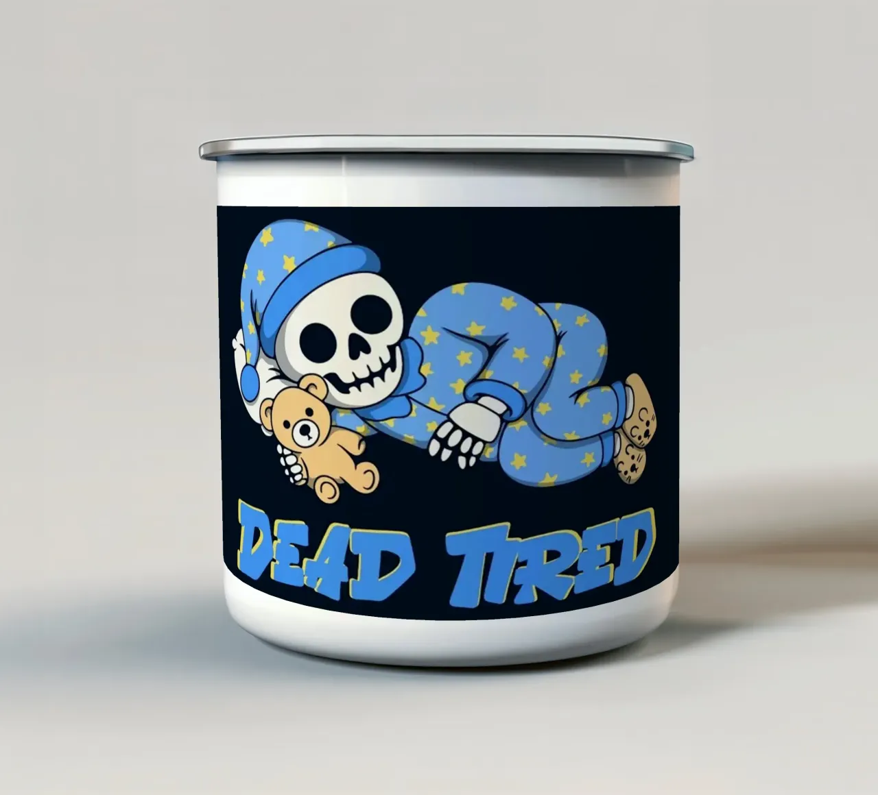 Stanco morto tazza in smalto da Loobs