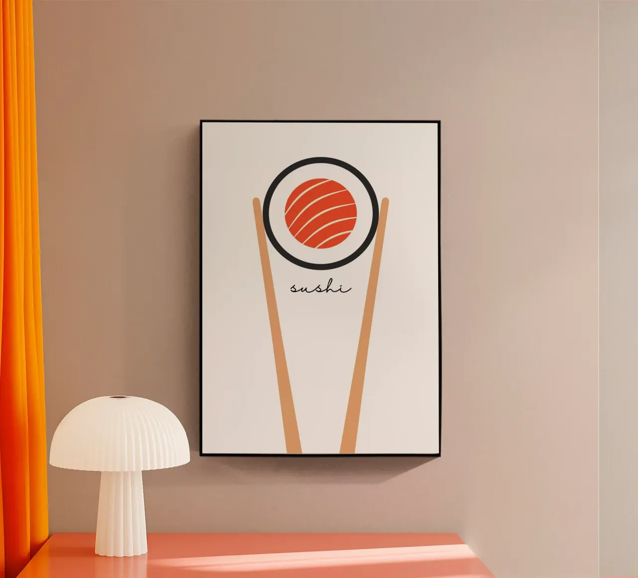 Sushi plexiglass da PinkCandyWalls