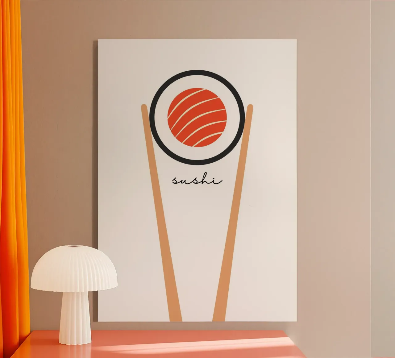 Sushi plexiglass da PinkCandyWalls