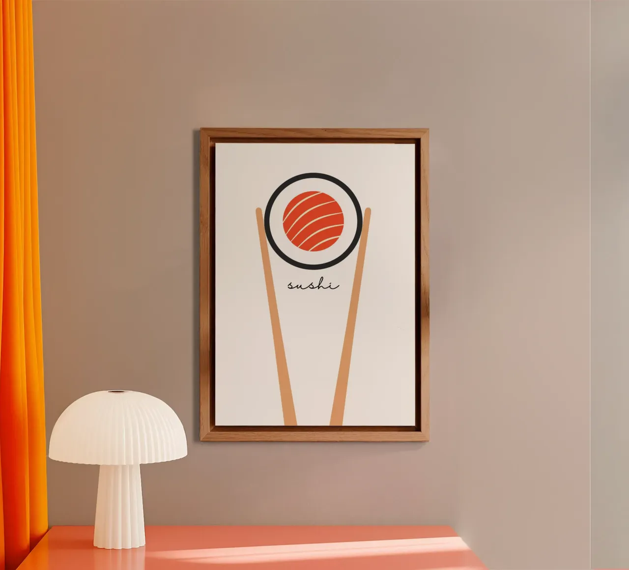 Sushi alluminio dibond da PinkCandyWalls