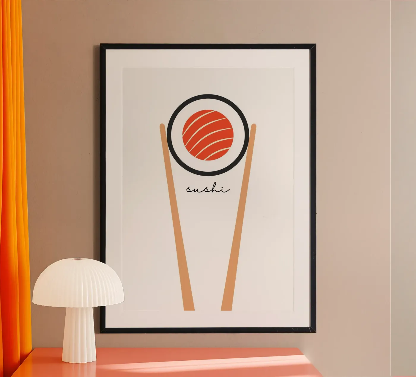 Sushi poster van PinkCandyWalls